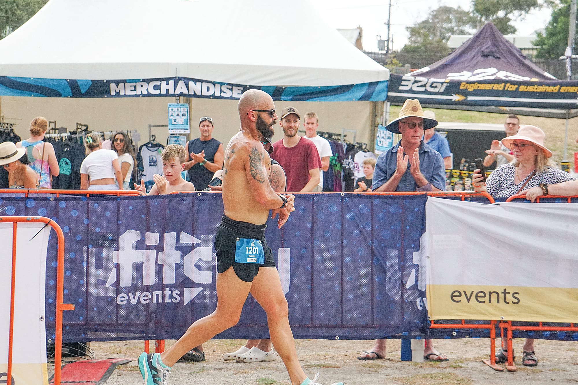 ‘Bazza’ clocked an incredible run time finishing the five-kilometre run in under 18 minutes and coming first.