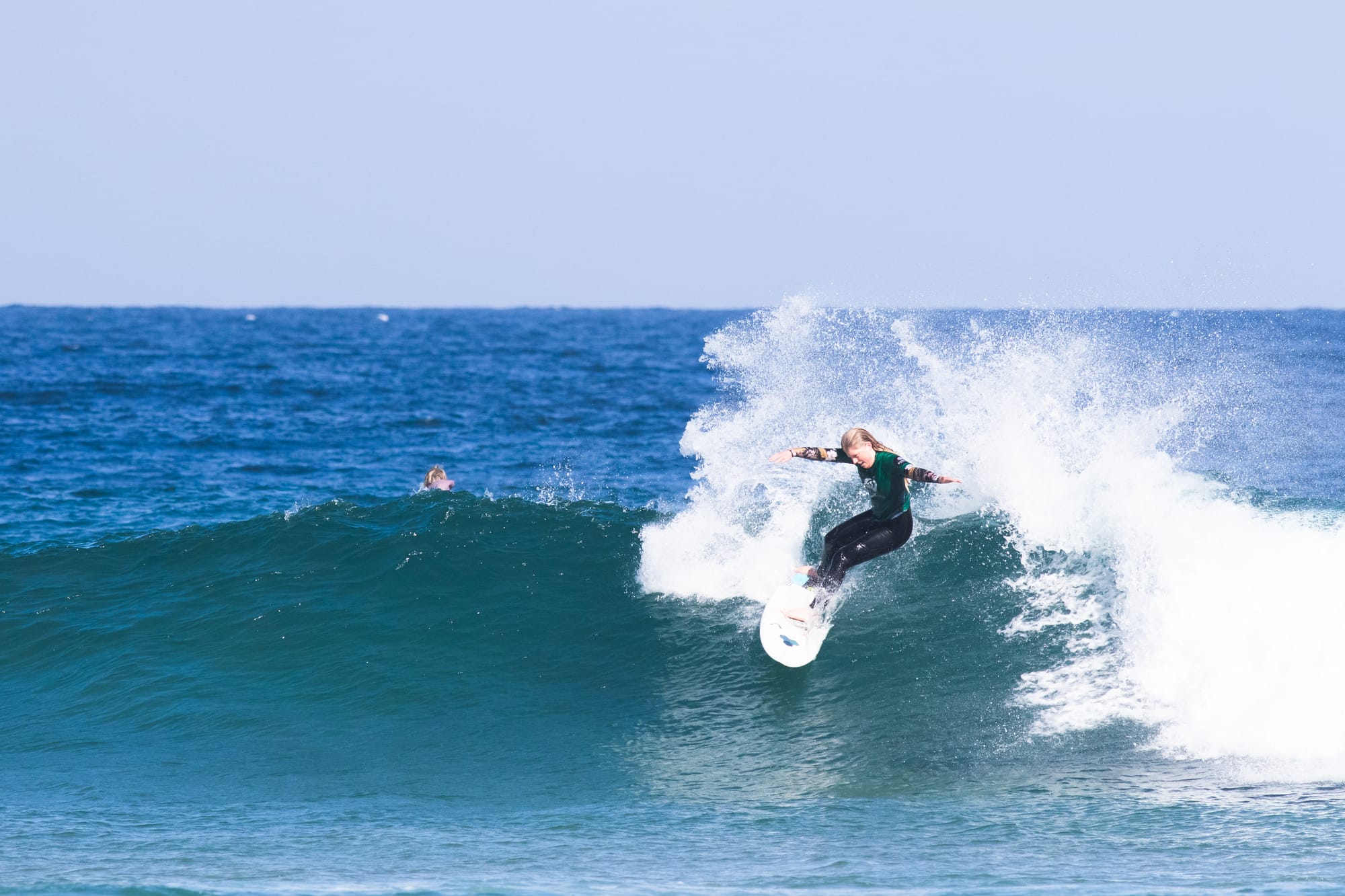 U18 Girls: 3rd place: Sarah Seuren (Inverloch), 8.13. Photo Credit: Noah Clifford / Surfing Victoria