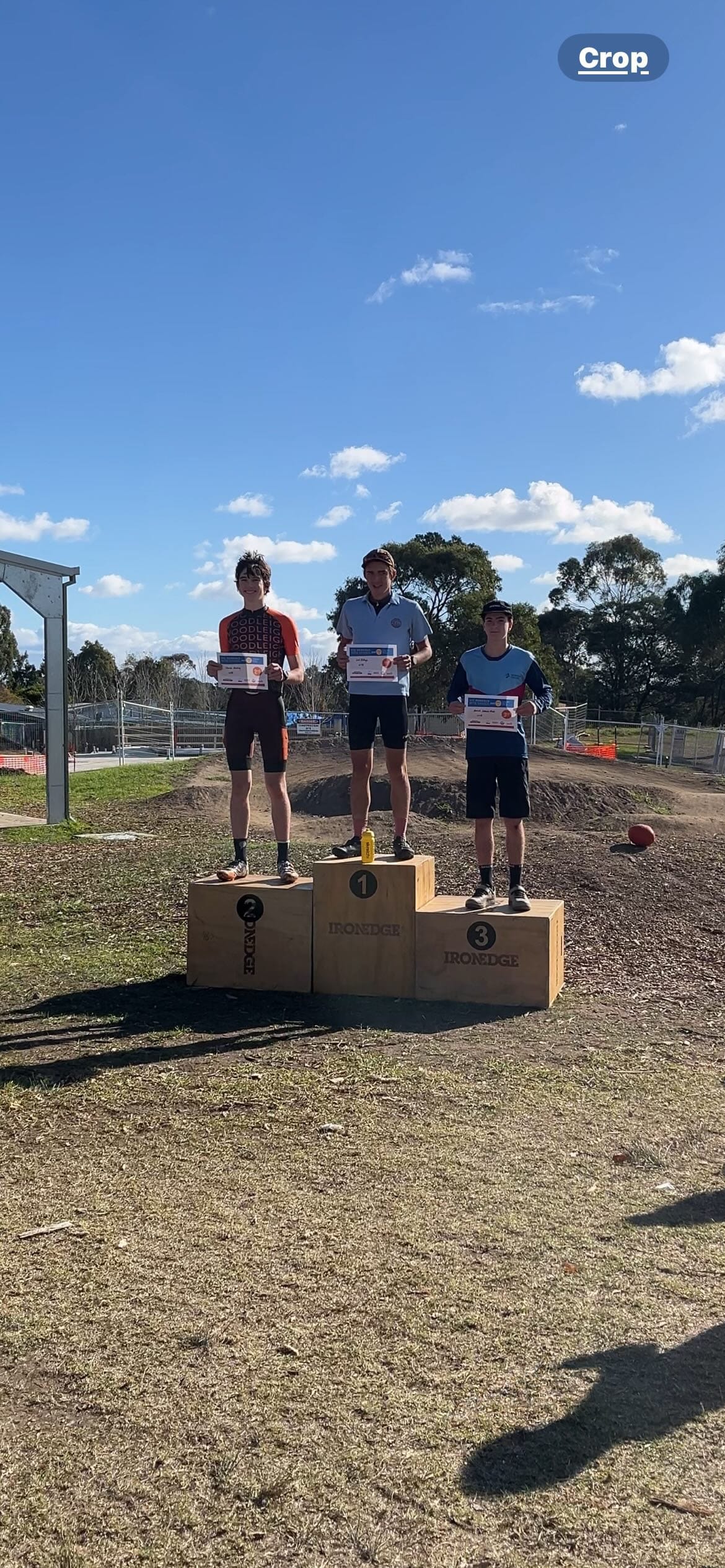 Hamish Dakers-Hock 3rd place podium.