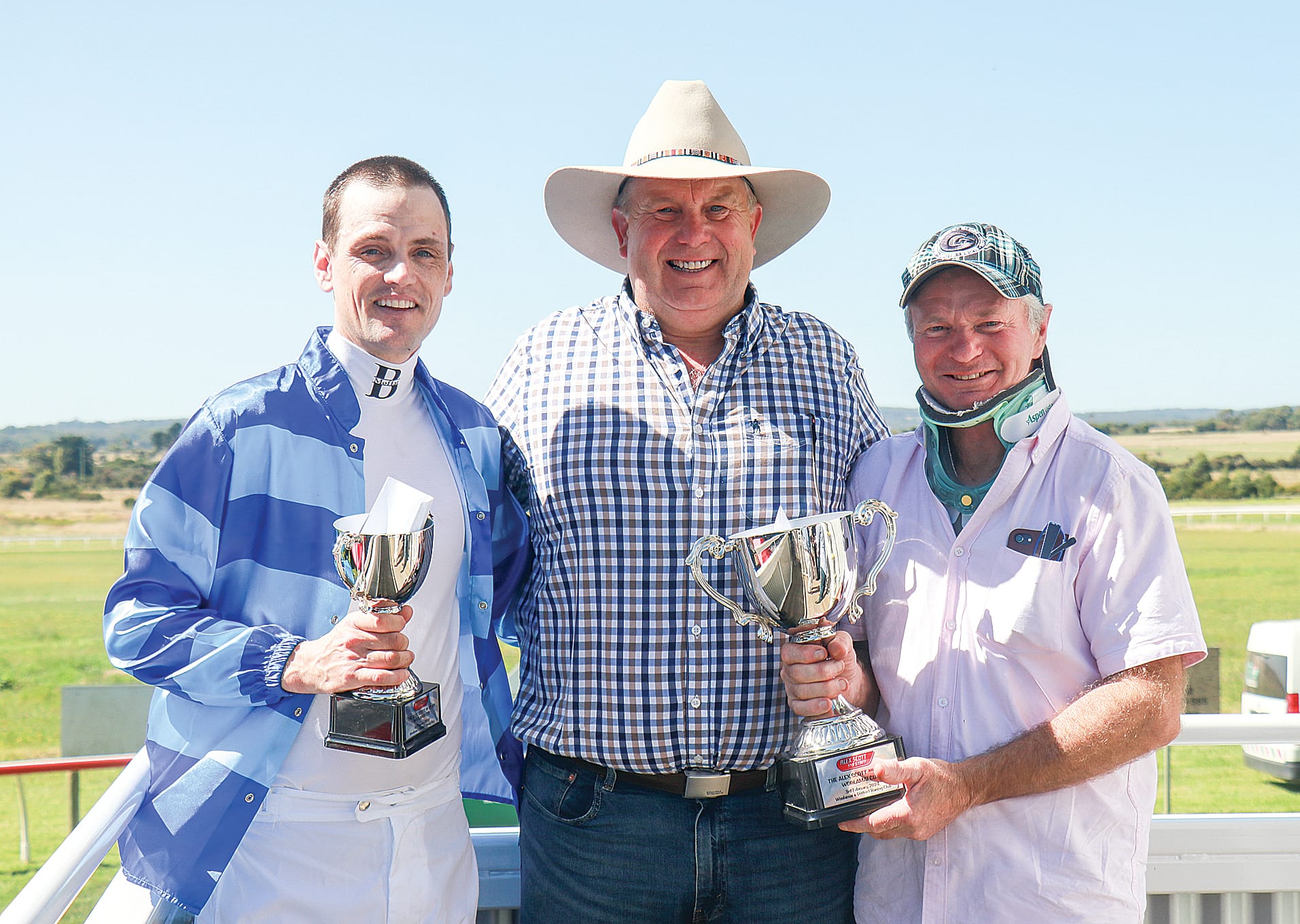 Popeye the Sailor flexes muscles in Woolamai Cup