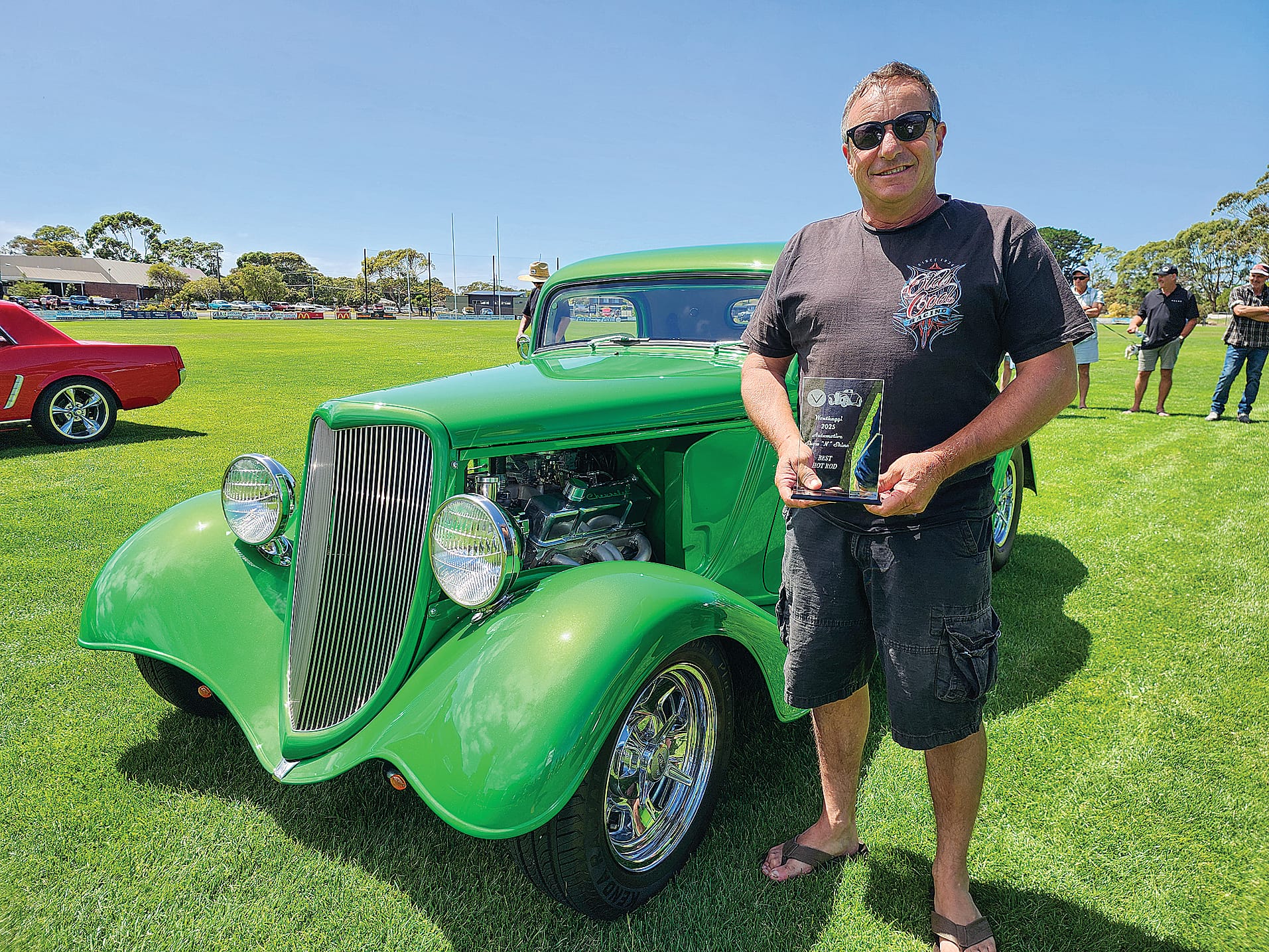Joe’s 1934 Ford three-window coupe was on display and landed the Best Hot Rod 10 years to the day he won his first in the same category. C19_0425