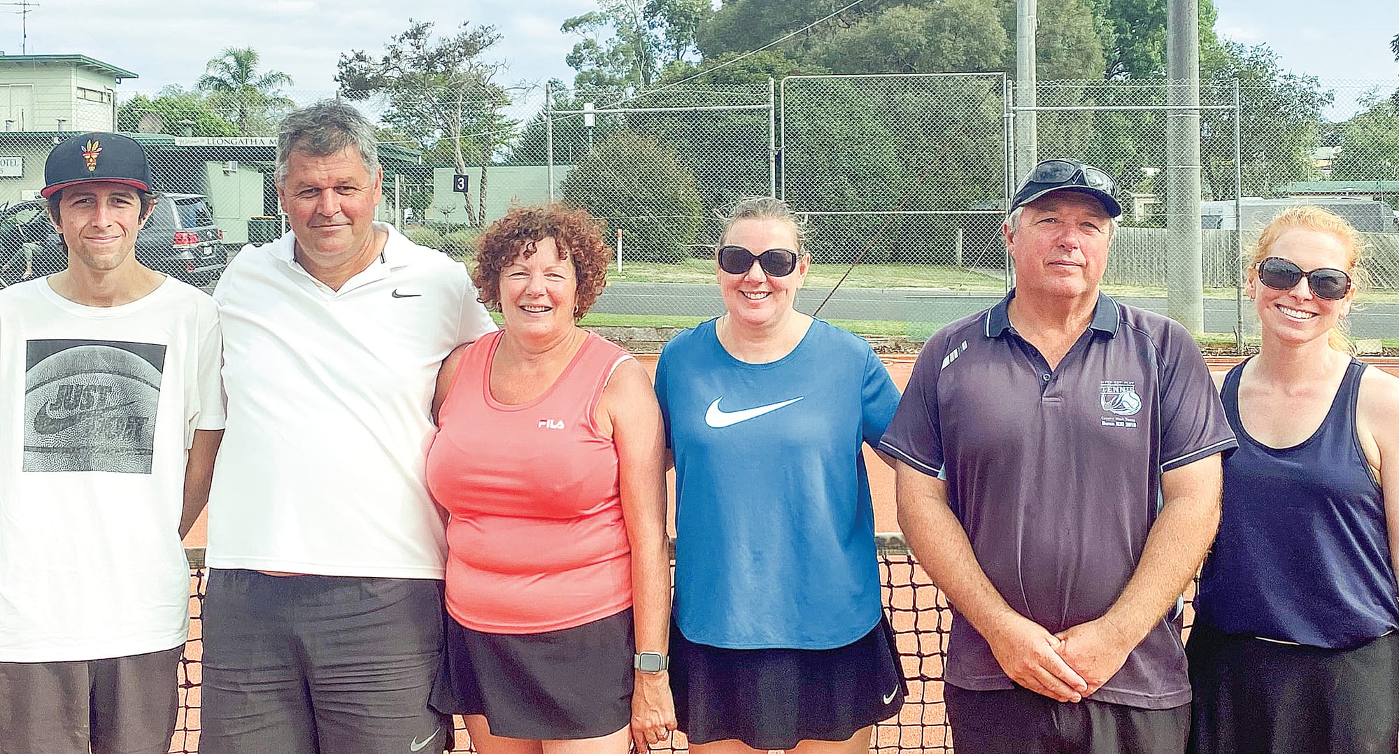 AM&DTA Section 2 tennis runners-up for 2023 are the Baromi team of Matt Fraser, Sean Fraser, Rhonda Newton, Karen woods, Rob Porter and Kelly McCarthy.