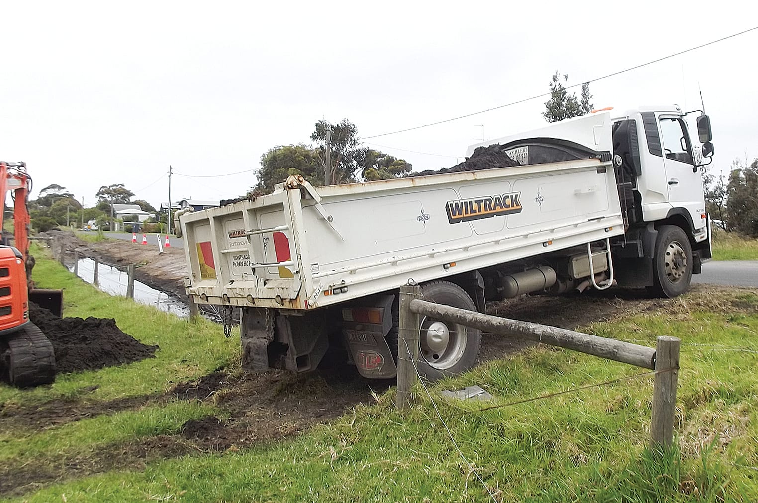 David Duke received a rude shock when he found Bass Coast Council contractors had broken into and were dumping soil on his privately owned land in Cape Paterson. 