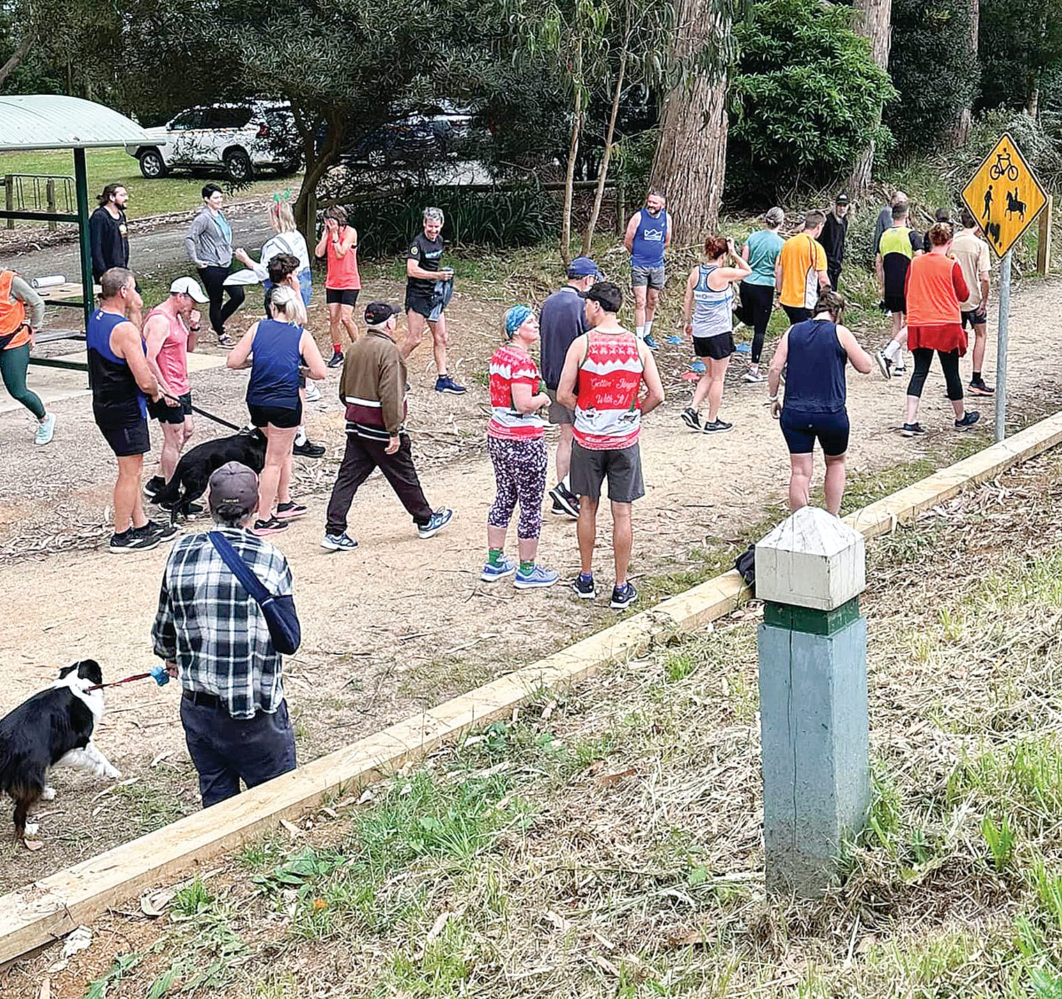 There was plenty of festive cheer amongst the participants at Mirboo North’s Parkrun recently. 