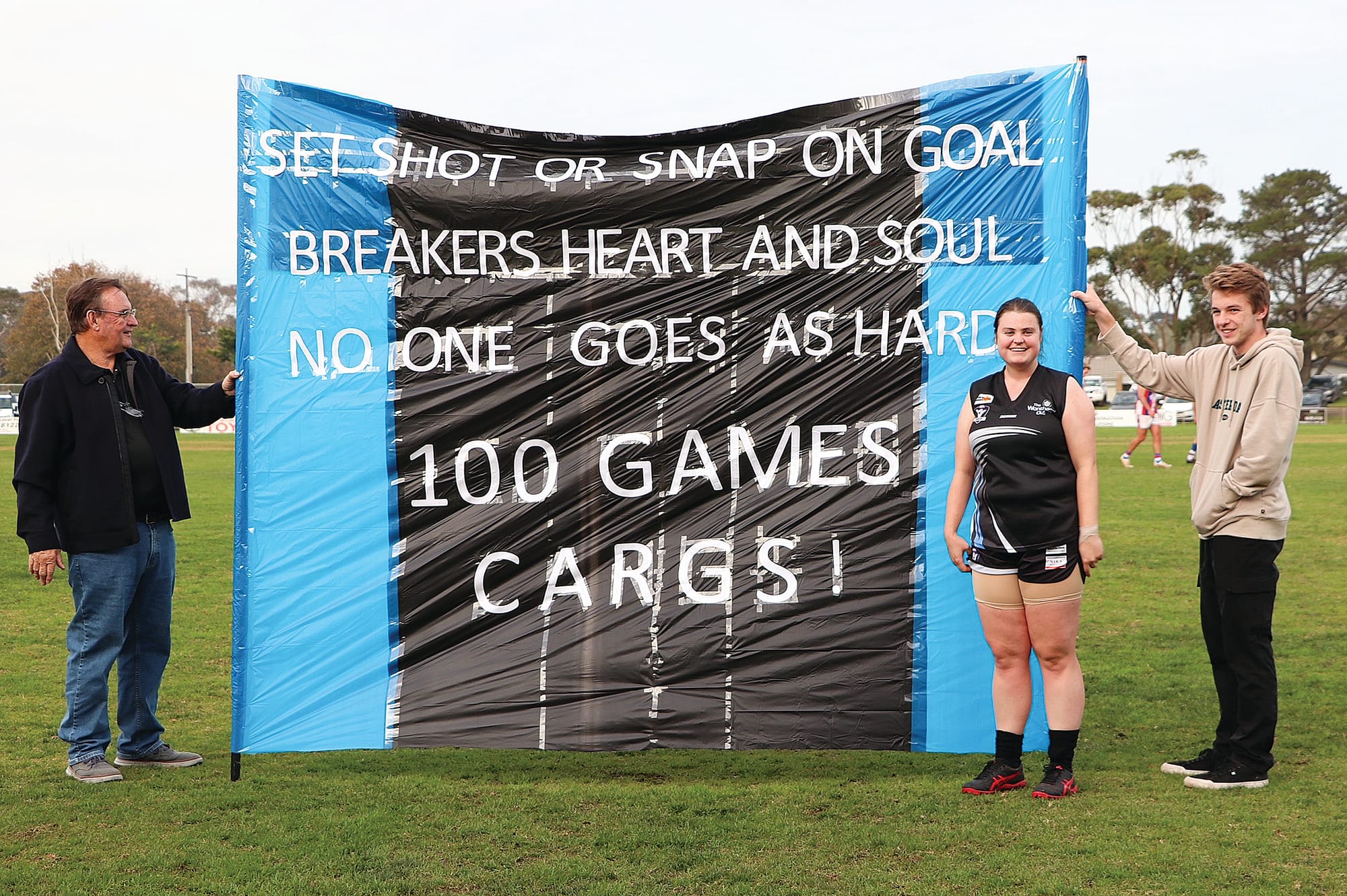 Ella Cargill celebrated her 100th match.