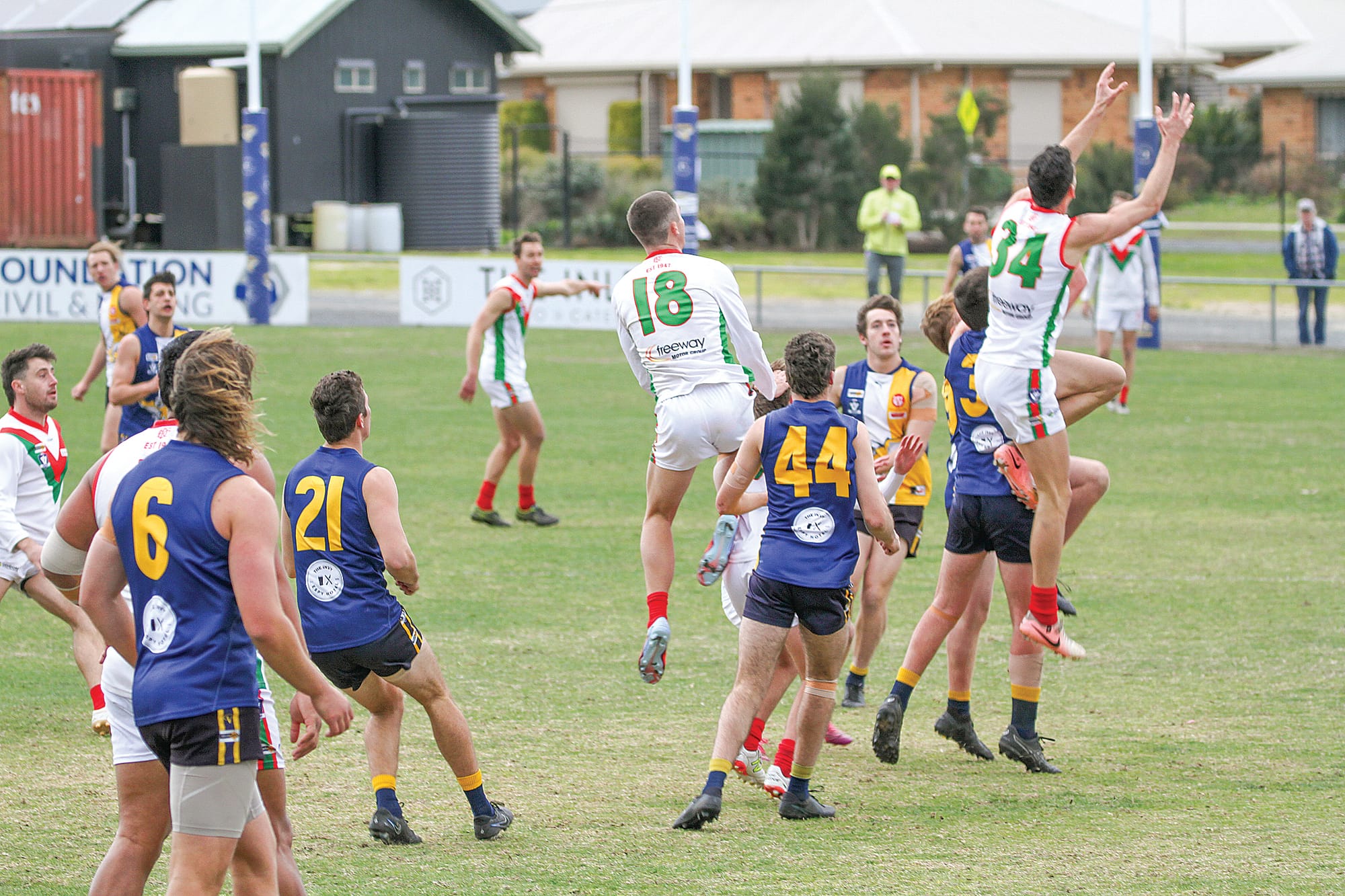 Seagulls’ Jehi Esler and Xavier Shinners were too good for the Sea Eagles. B64_2925