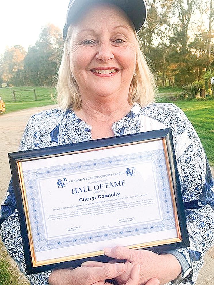 Cheryl from Kernot in cricket’s Hall of Fame