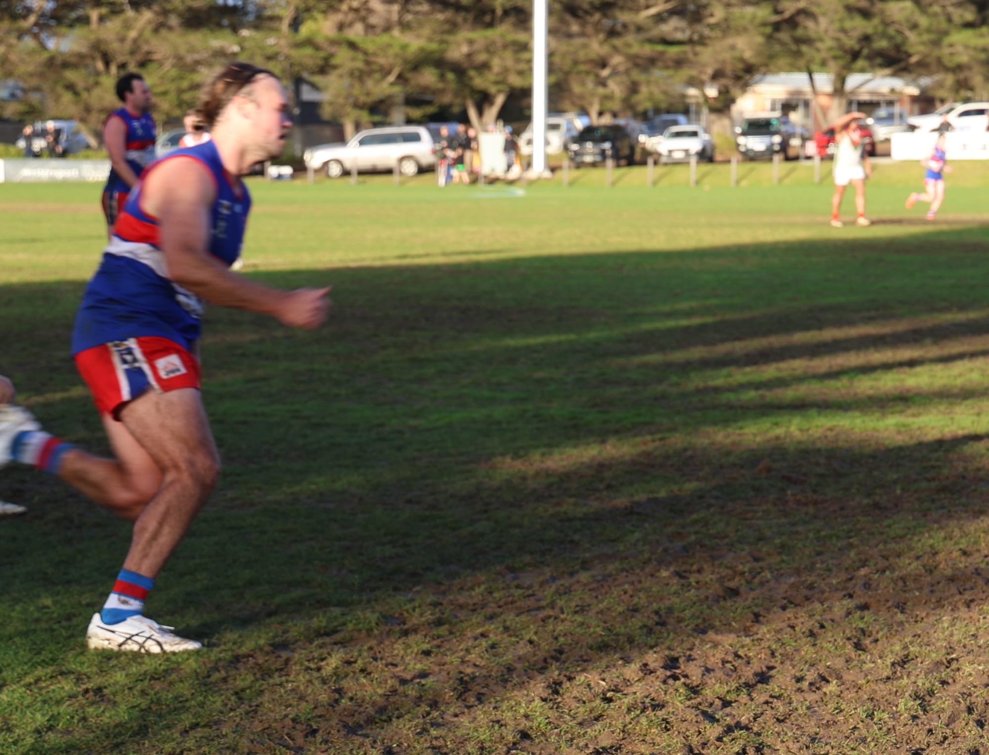 Sections of the oval at Cowes Recreation Reserve are struggling to hold up under constant traffic. 