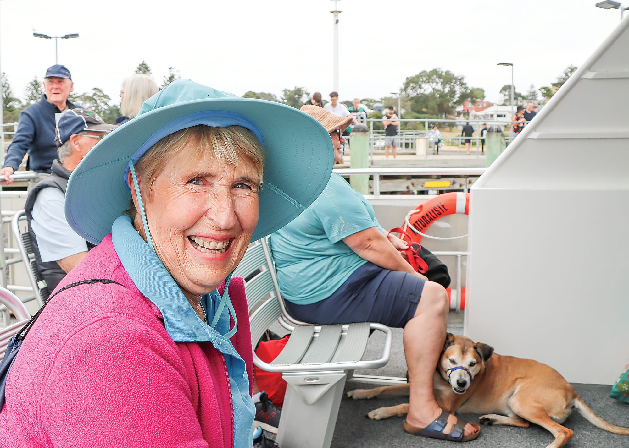 Warragul’s Lyn Duffy looks forward to arriving on French Island. A23_0824