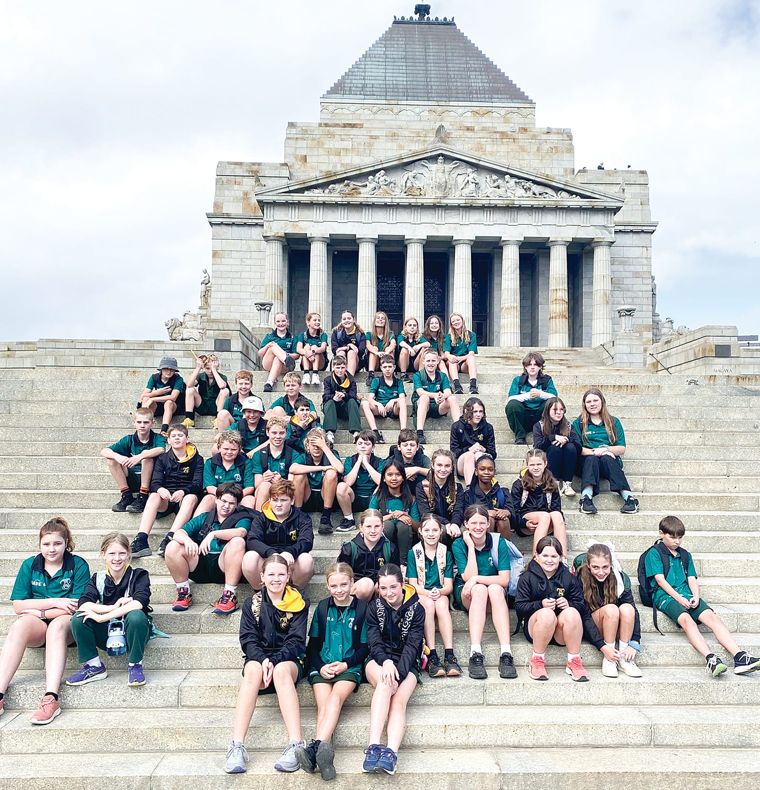 Grade 6 cultural tour of Melbourne.