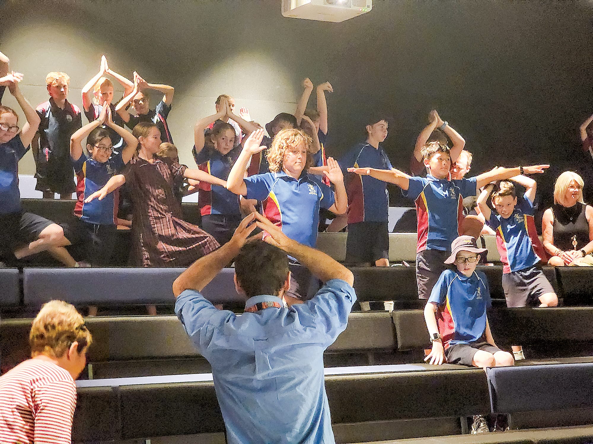 Before heading outside students heard from Dr Marji Puotinen where they also participated in creating their best tree like stances.