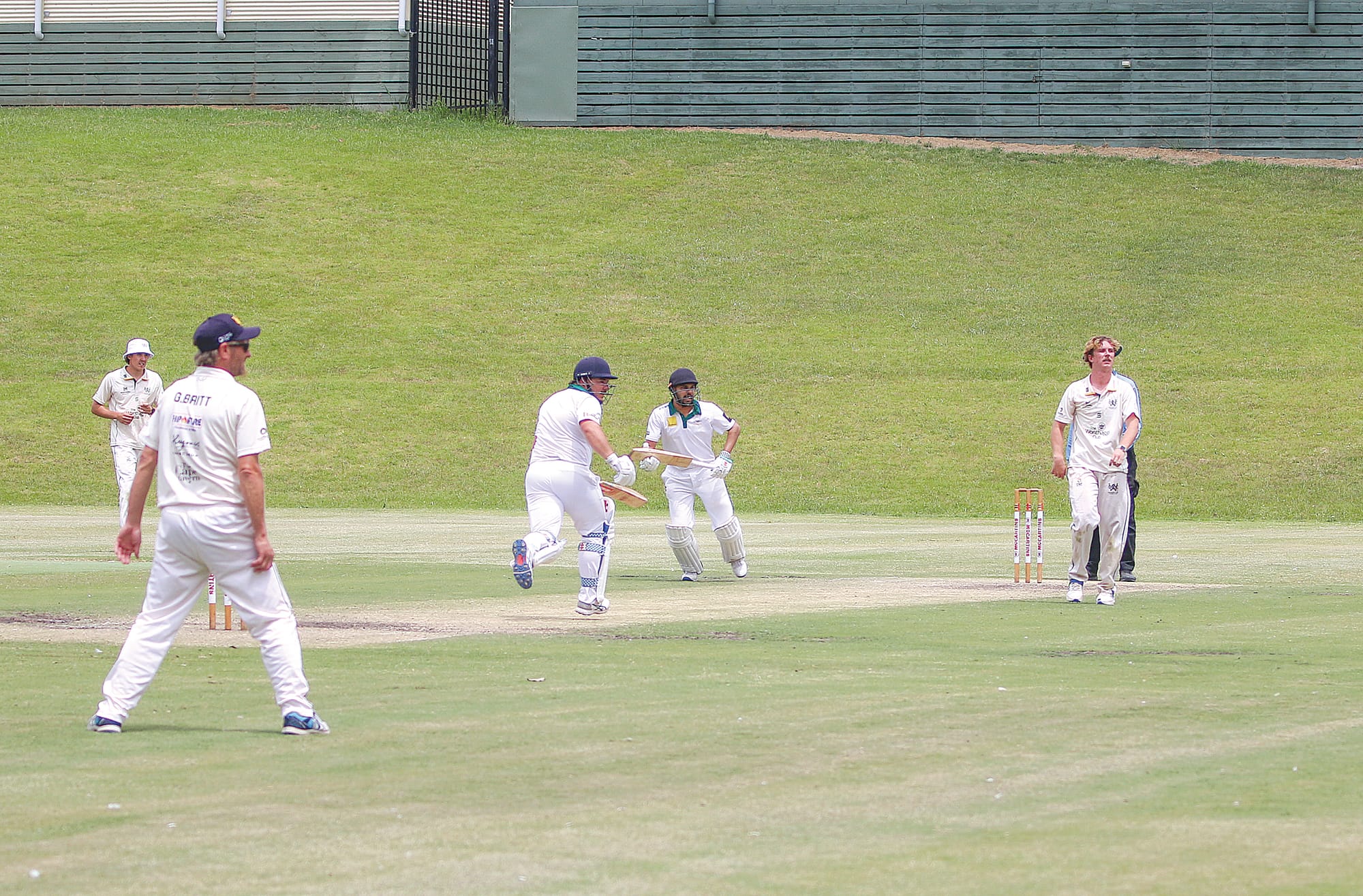 Jesse Giardina and Dulaj Gallage make a couple of crucial runs for Leongatha Town, eventually winning 9/256 to Wonthaggi 10/254. ob51_5124