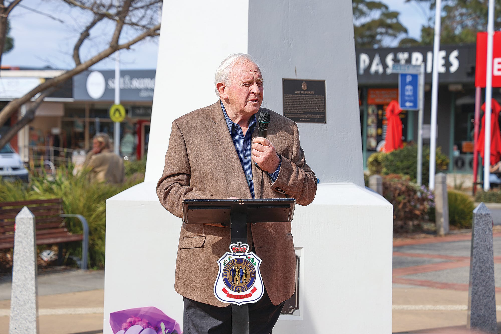 Vietnam Veteran Rod Gallagher spoke at the Vietnam Veterans Day observance at Inverloch last Sunday.