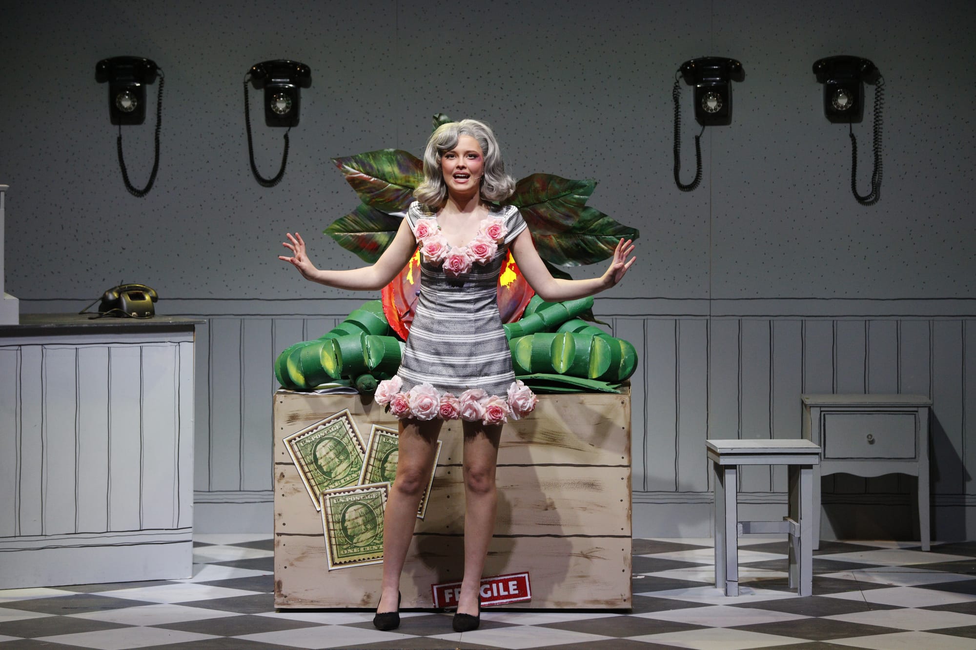 Jemima Aitken as Audrey captivated the audience with her angelic singing and storytelling. Photo: Leo Edwards