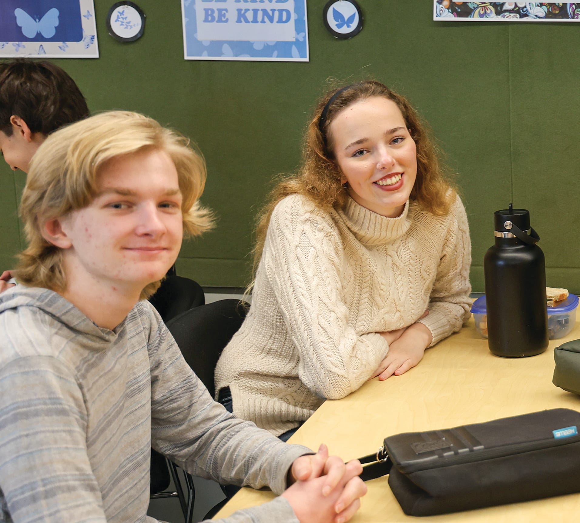 Among those supporting Do It For Dolly Day at the Bass Coast Secondary College last Friday were Amaya Charlesworth and Alastair Waller. snappedDolly3_2024