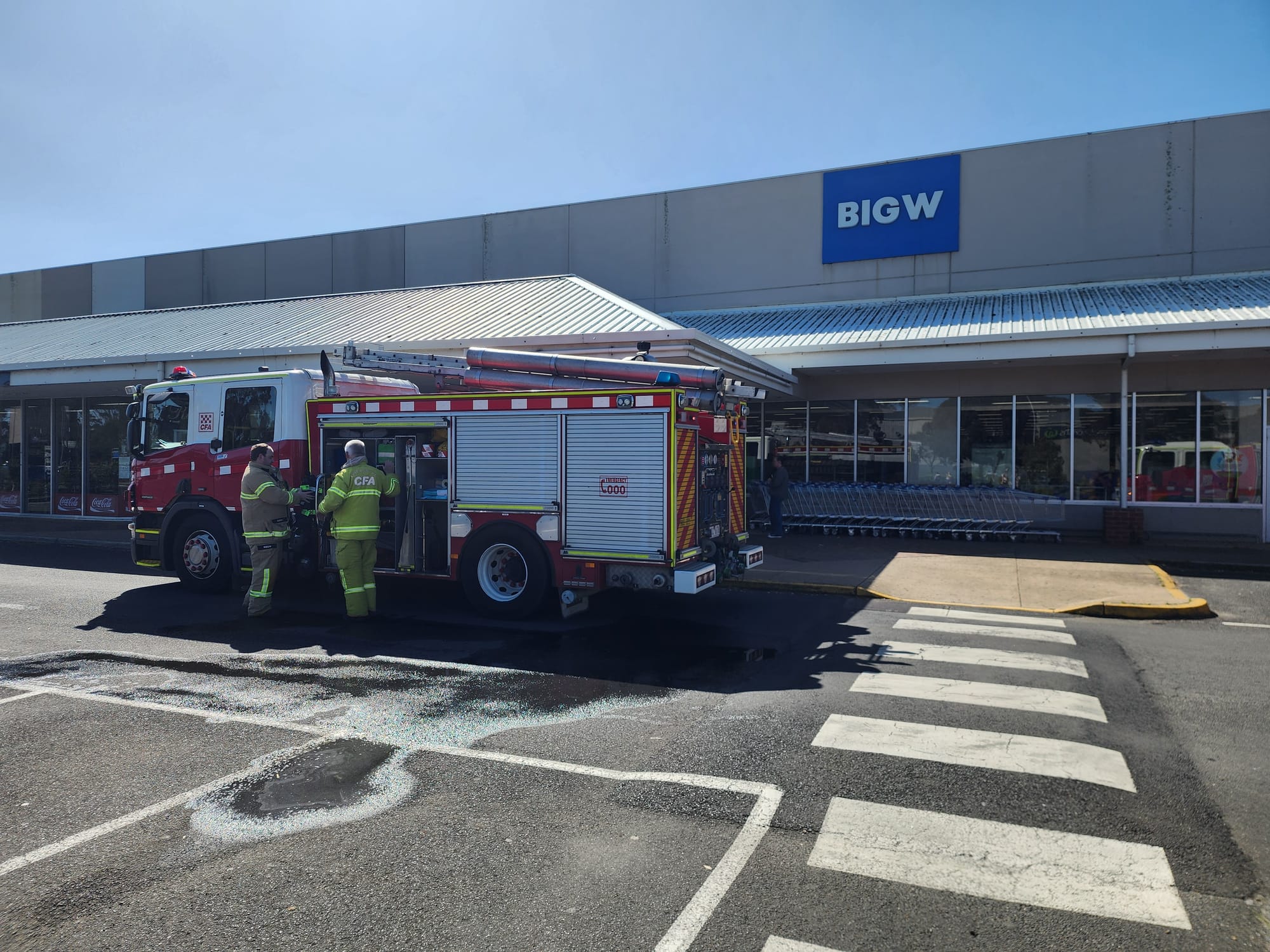 Suspicious fire breaks out at Big W Wonthaggi