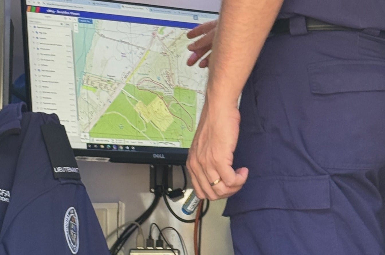 At the command centre in Grantville.