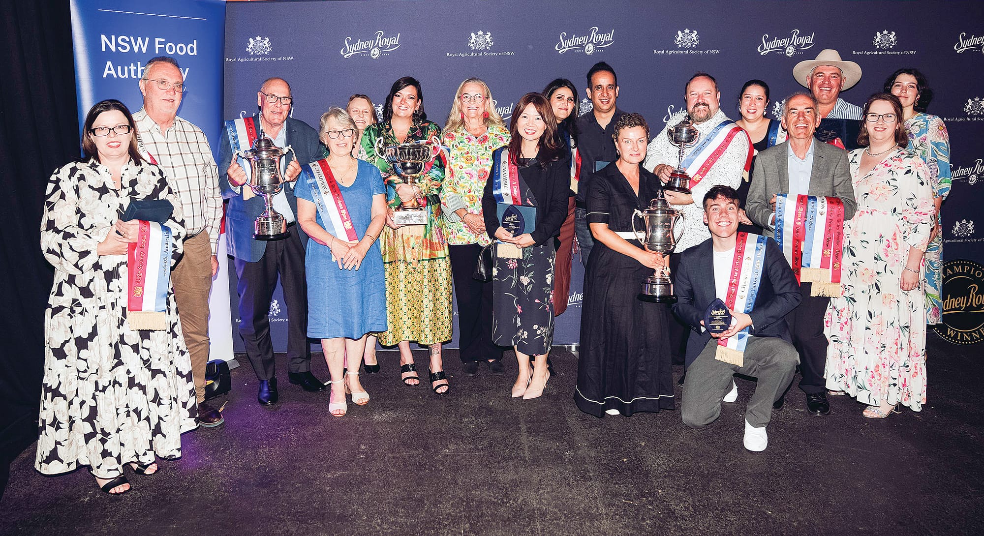 The Award Group at the 2025 Sydney Royal Cheese & Dairy Produce Show.