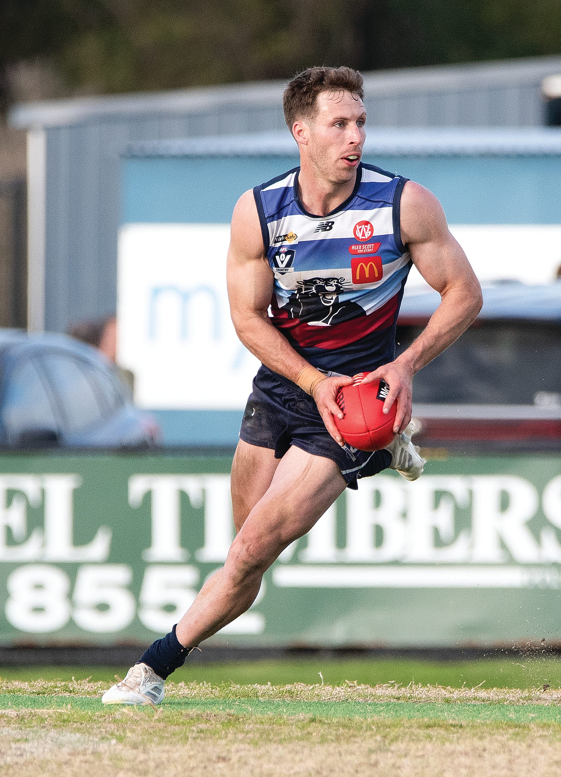 Club best and fairest Nathan Foote was dominant in the Panther’s midfield.