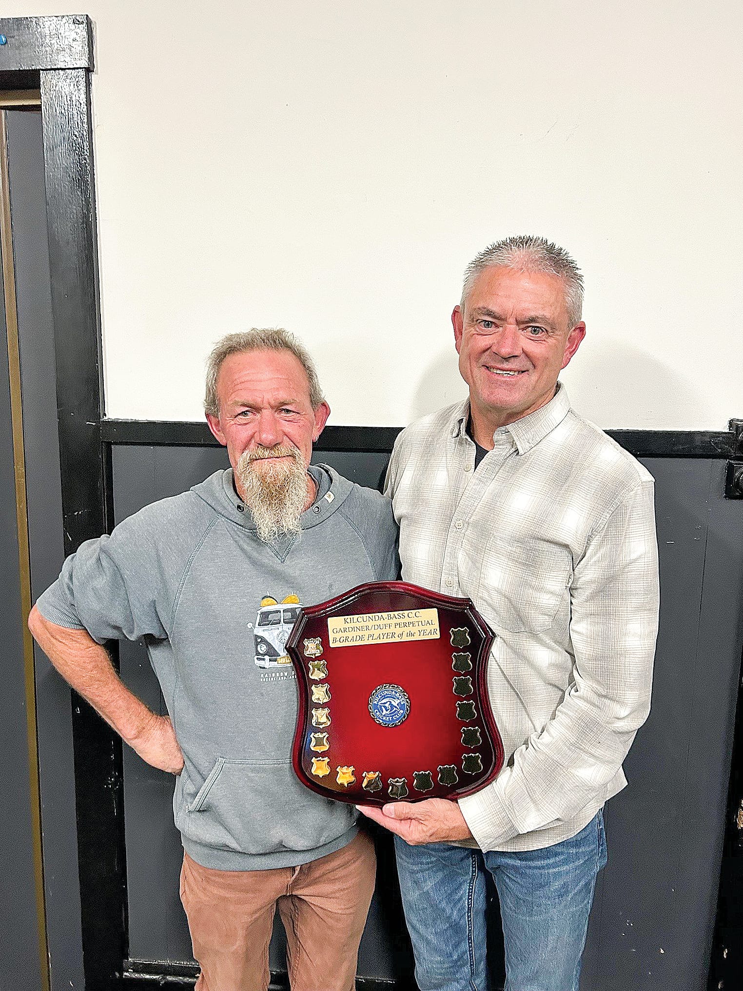 Rohan Duff and Ray Gardiner (New perpetual Trophy Gardiner-Duff). 