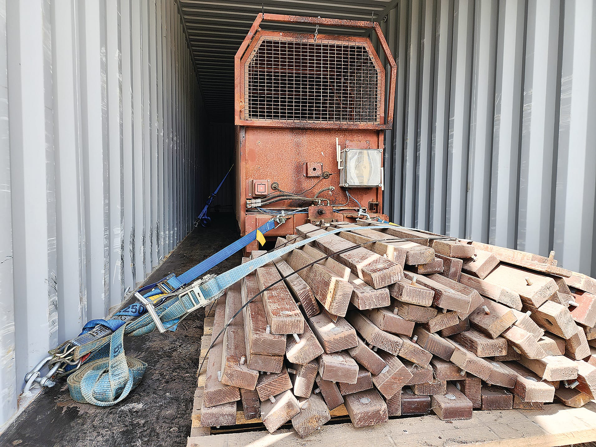 The drift cart sits locked away after returning from structural tests.