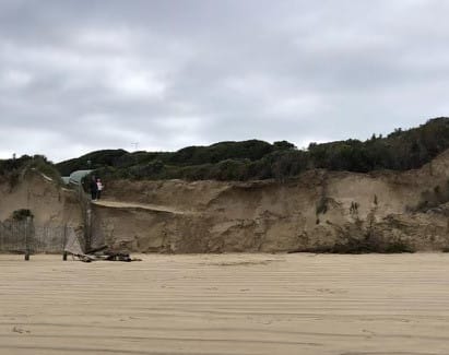 Sandy Point also suffered significant erosion during the recent storm event.