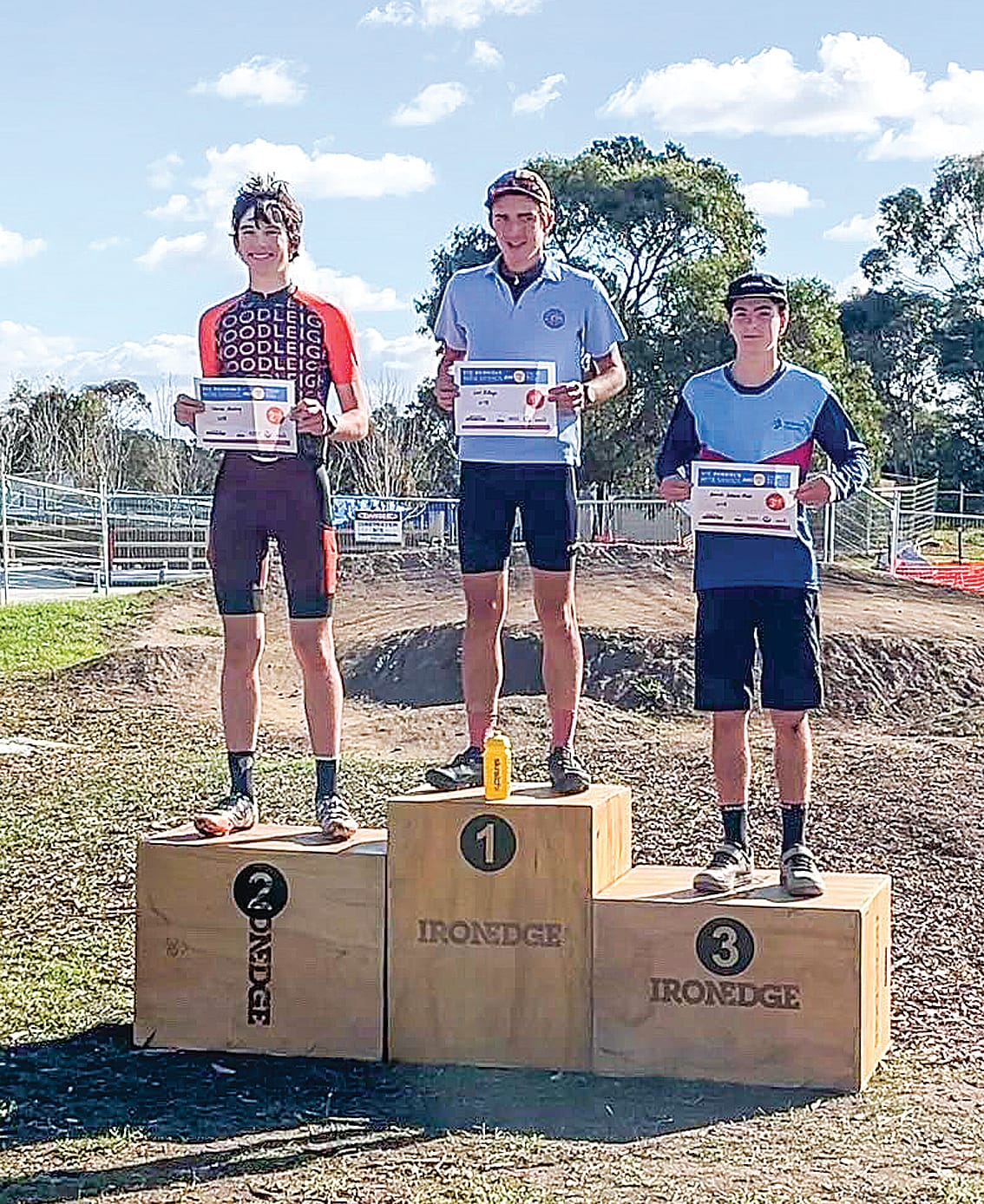 Hamish Dakers-Hock third place podium.