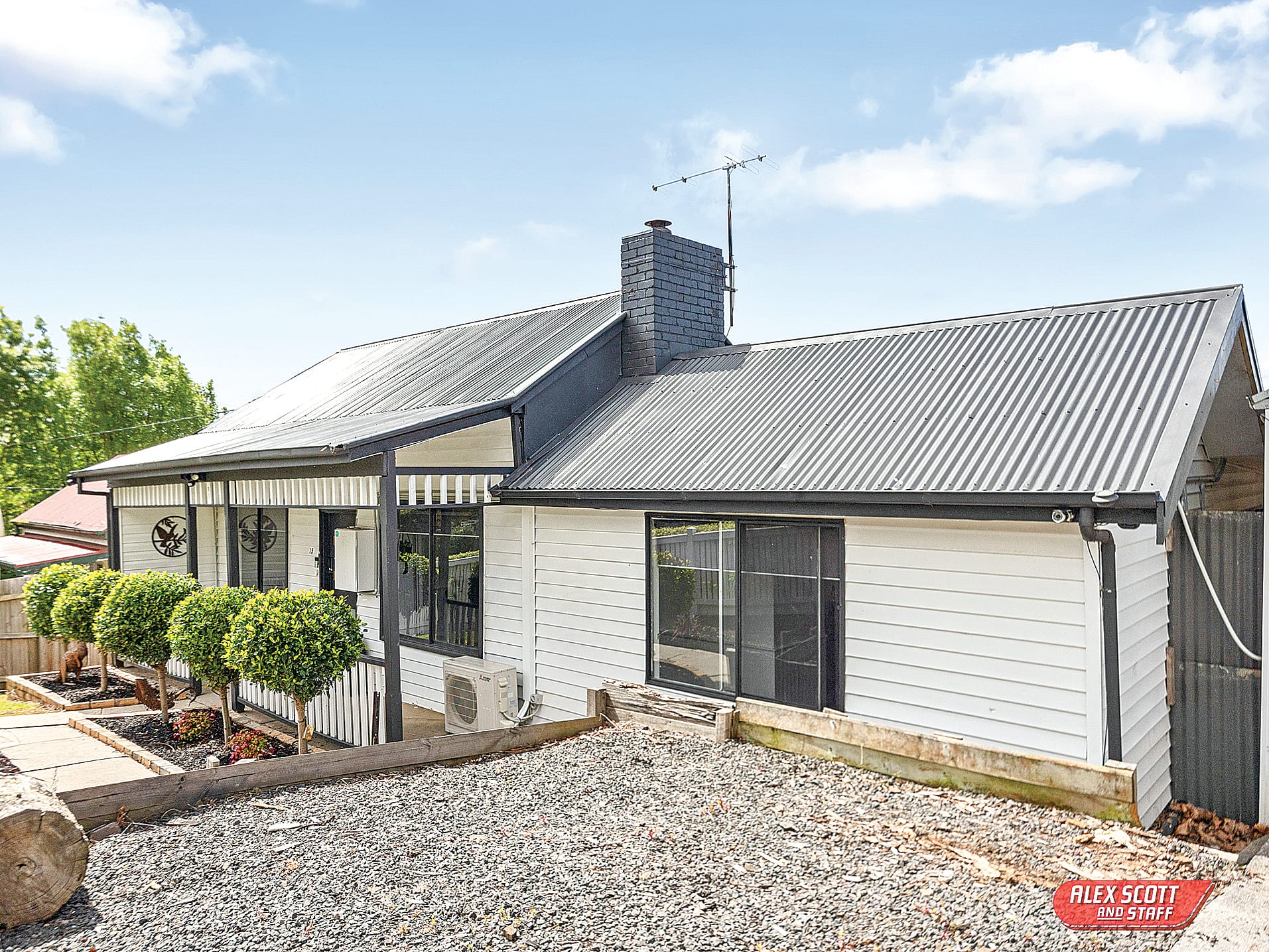 Overlooking the town