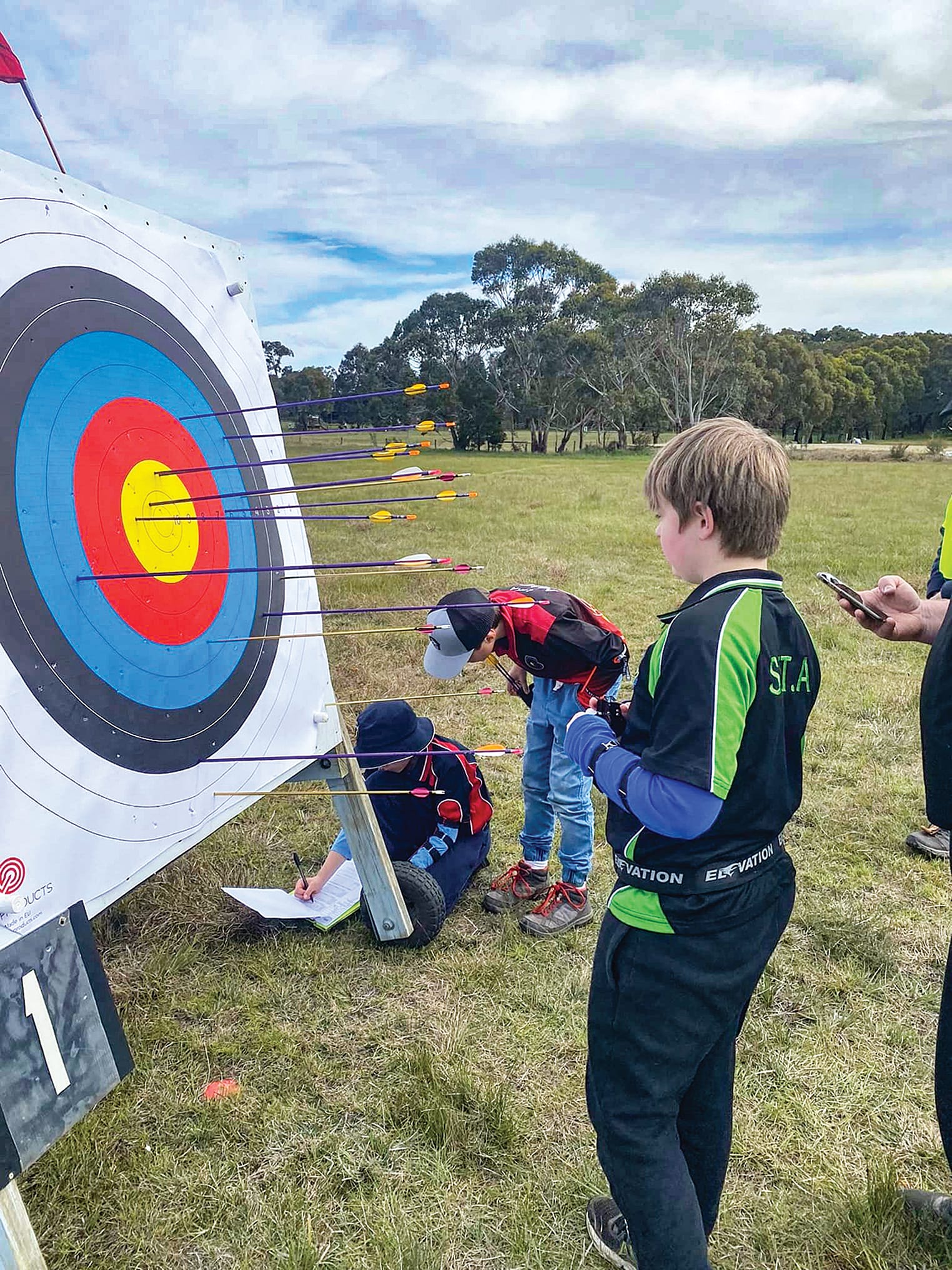 Taking count between rounds at the State Championships.