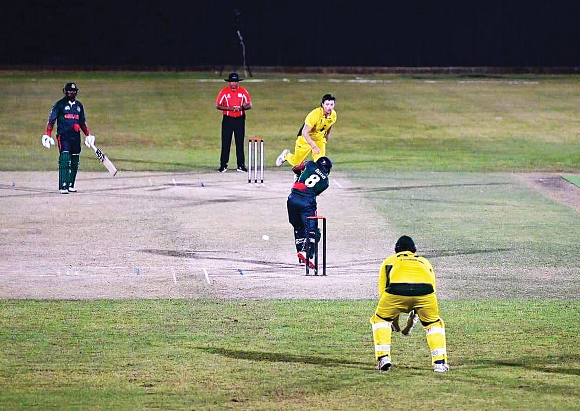 Cal and Tom don the green and gold