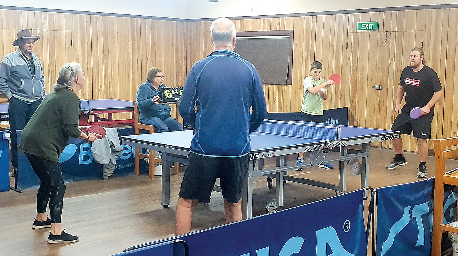 Action from Wonthaggi Table Tennis’ Thursday night B Grade final.