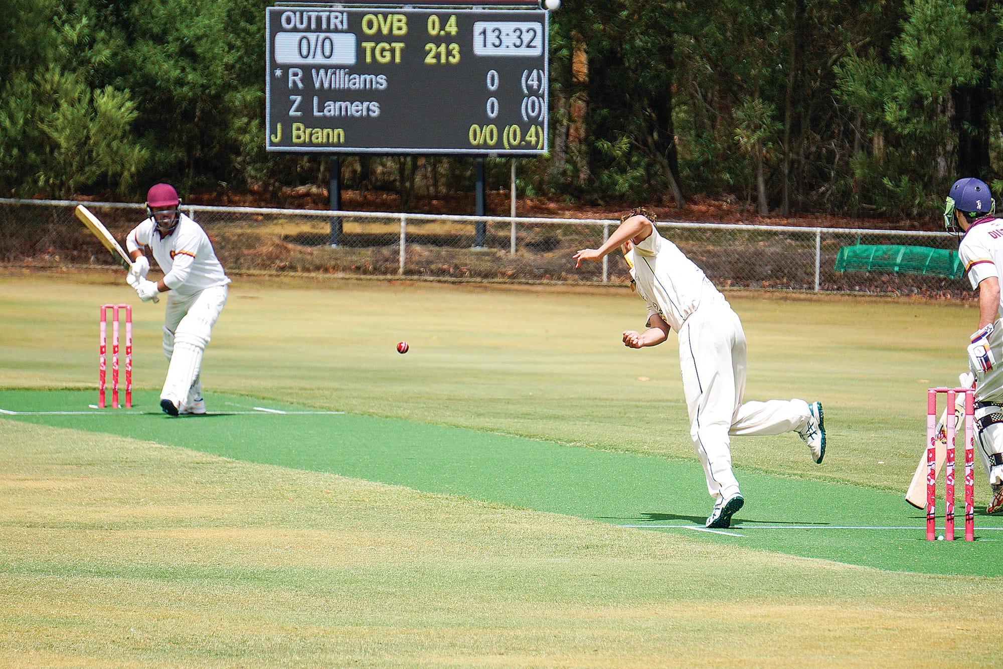 Joel Brann delivers another precise bowl.