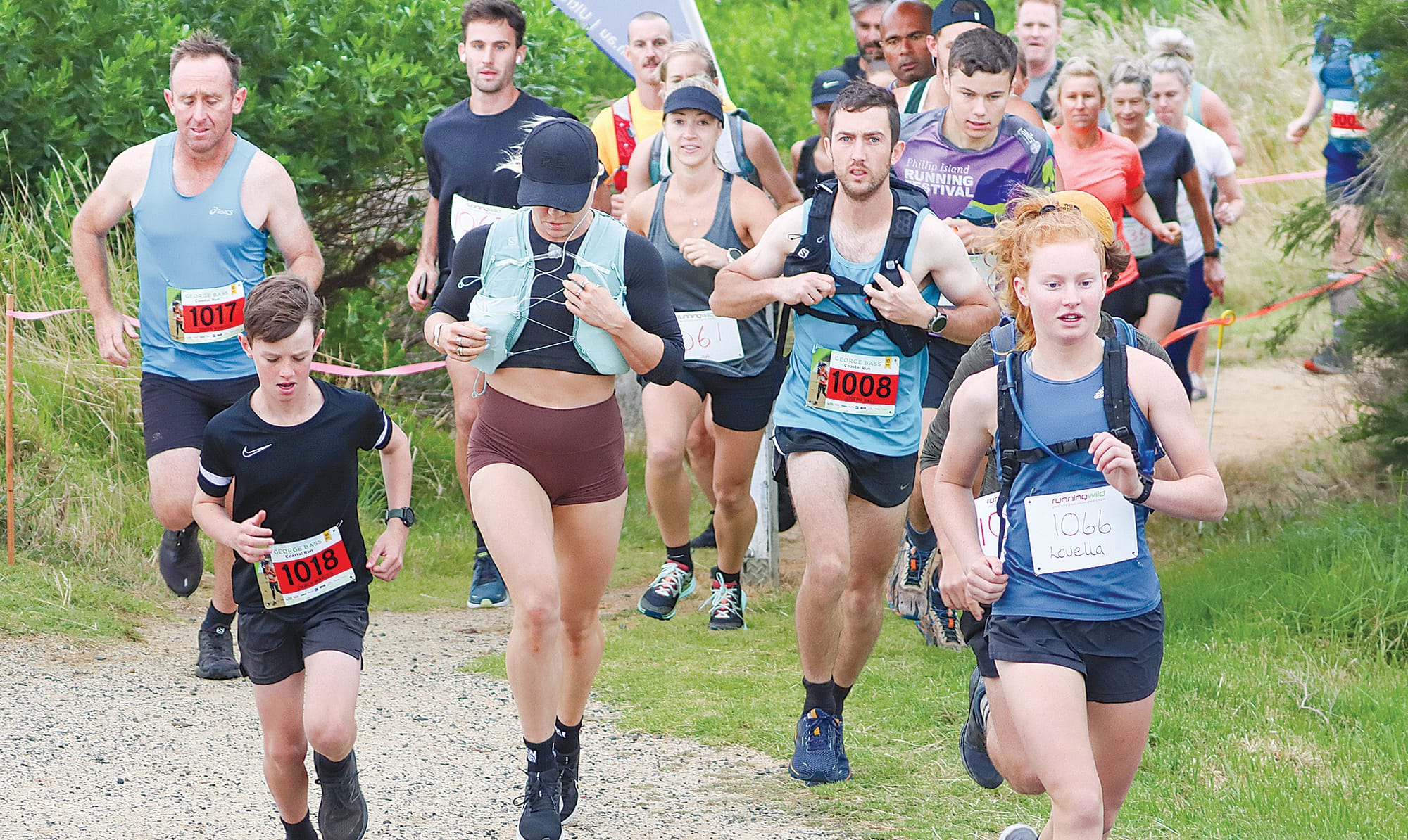 Runners stride out early in the 10-kilometre event. A21_0623