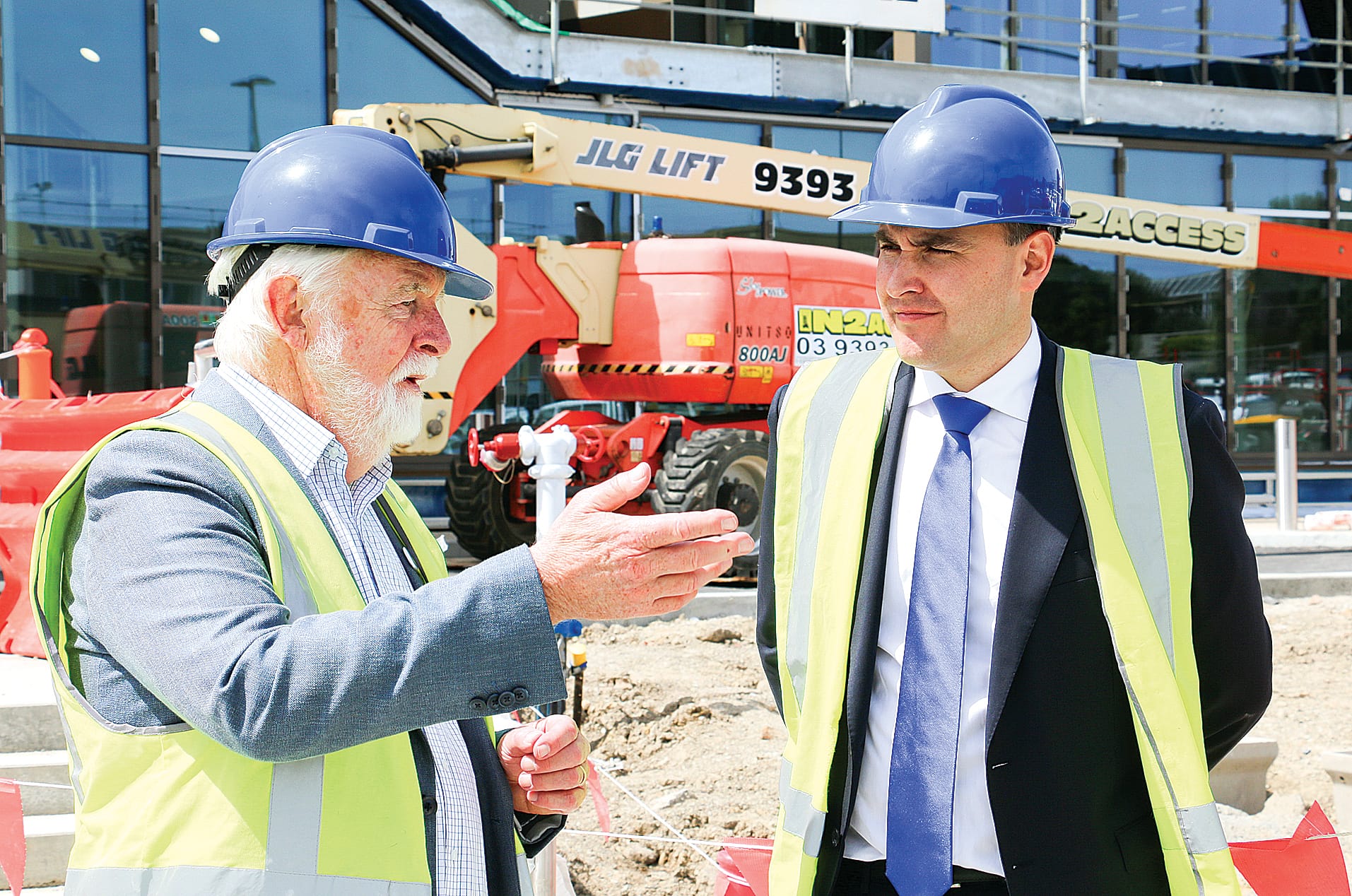 Don Paproth and Aaron Brown discussed the facilities and impact on the local community that the new hospital would have.
