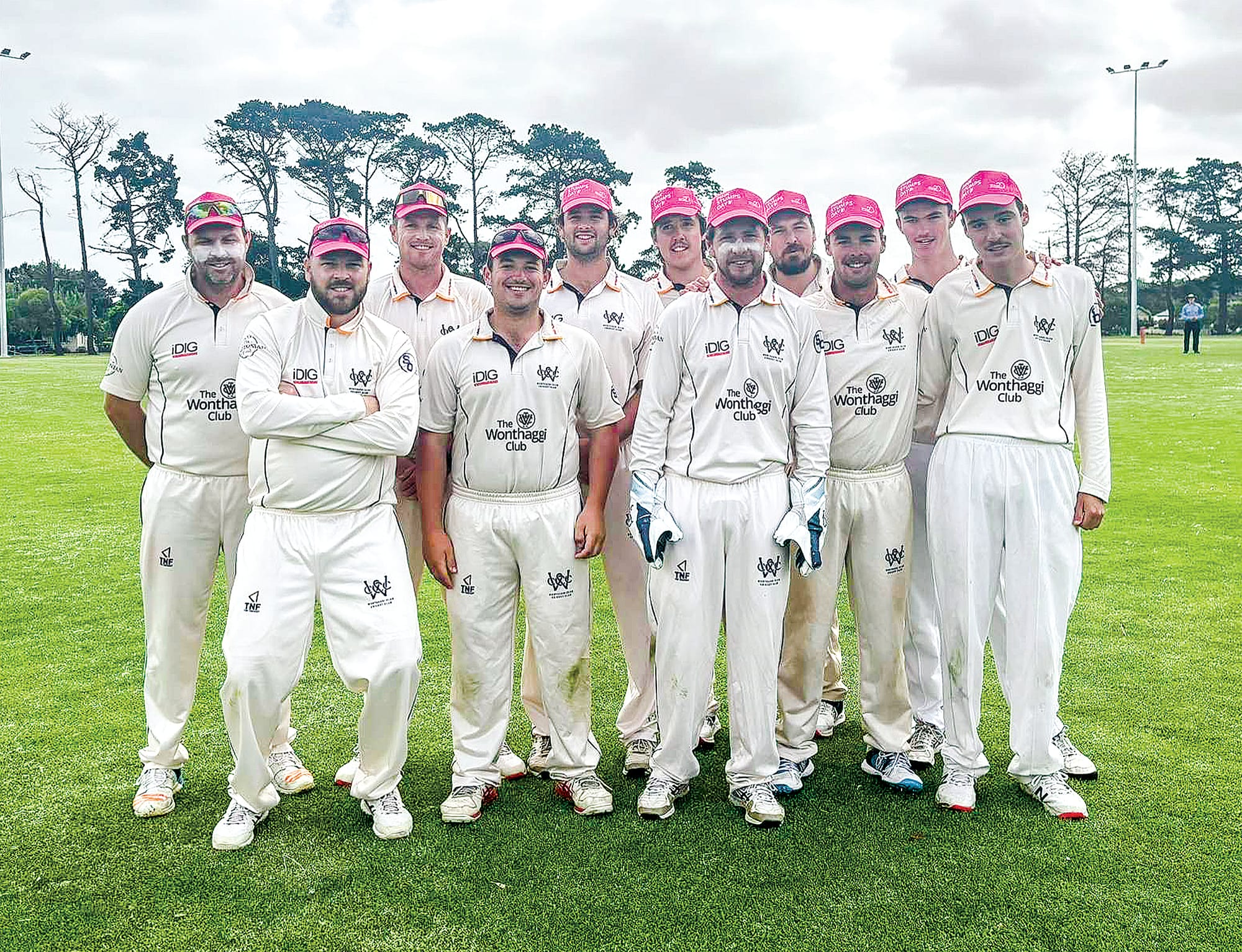 The Wonthaggi Club cricketers had a win on Pink Stumps Day recently. 