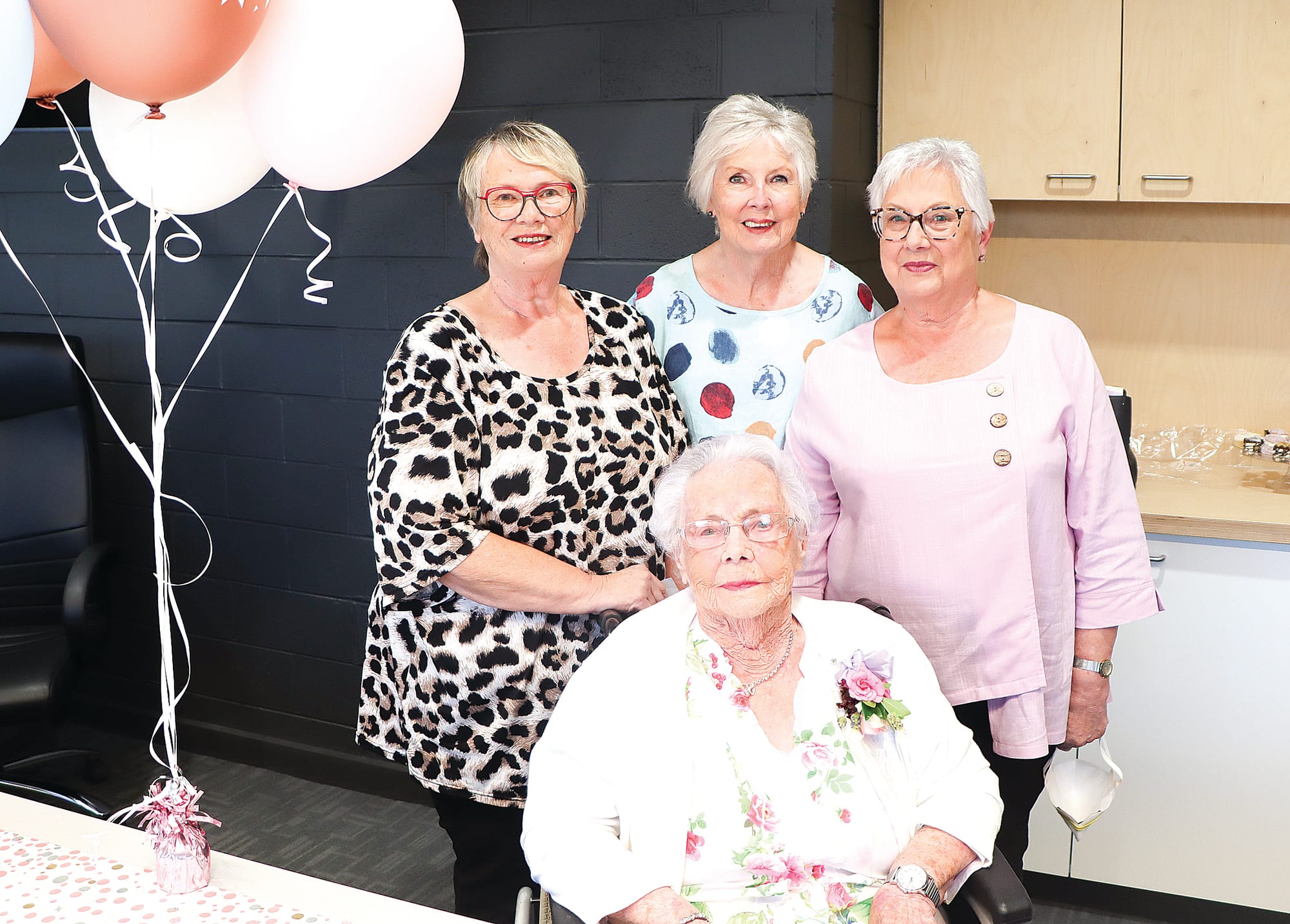 Flo enjoying life at 105