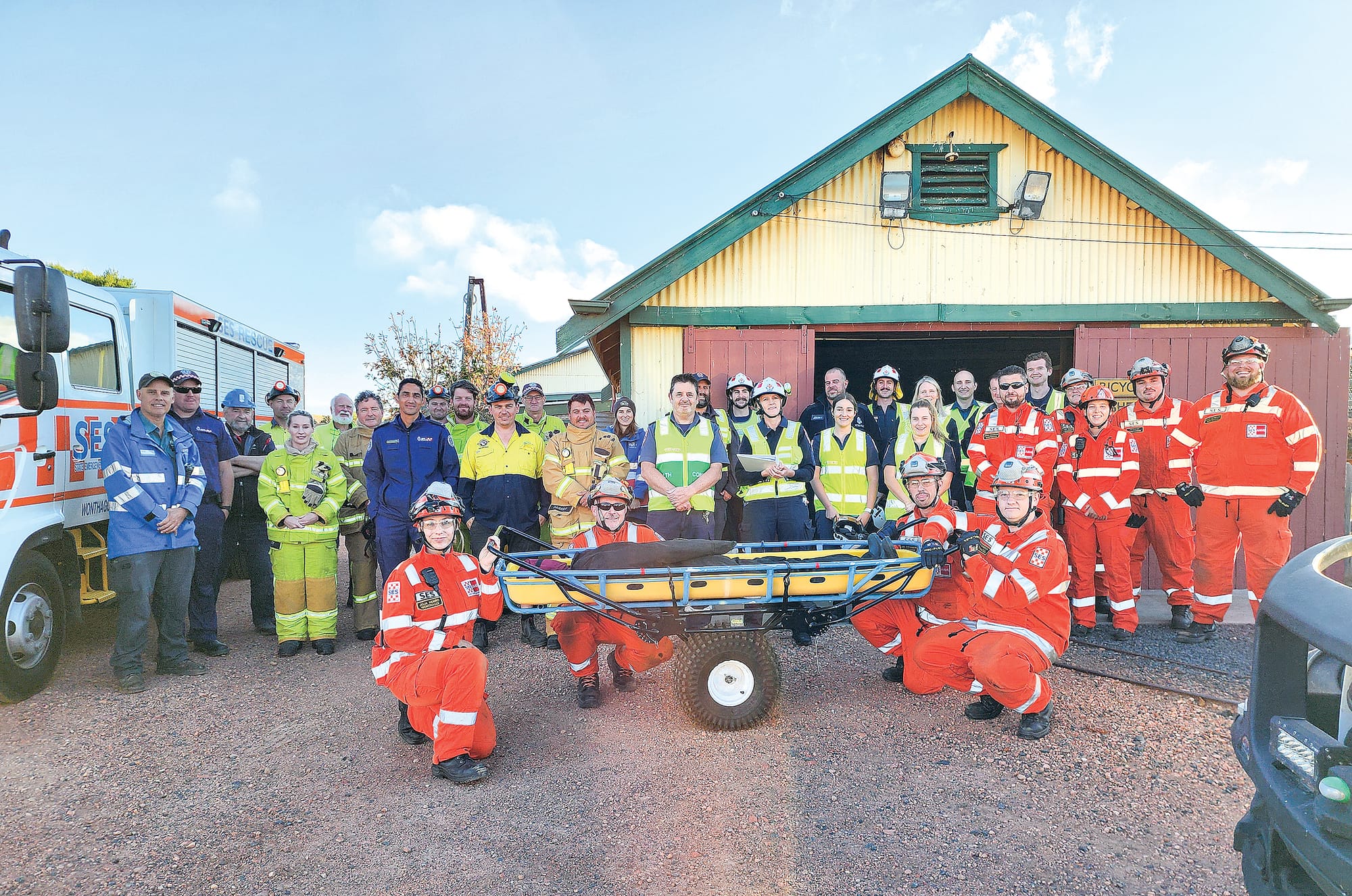 Coal mine hosts multi-agency training exercise