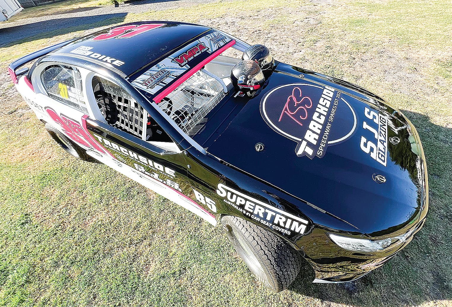 Andrew spent six months modifying his FG X Falcon, winning seven out of ten races last season. 