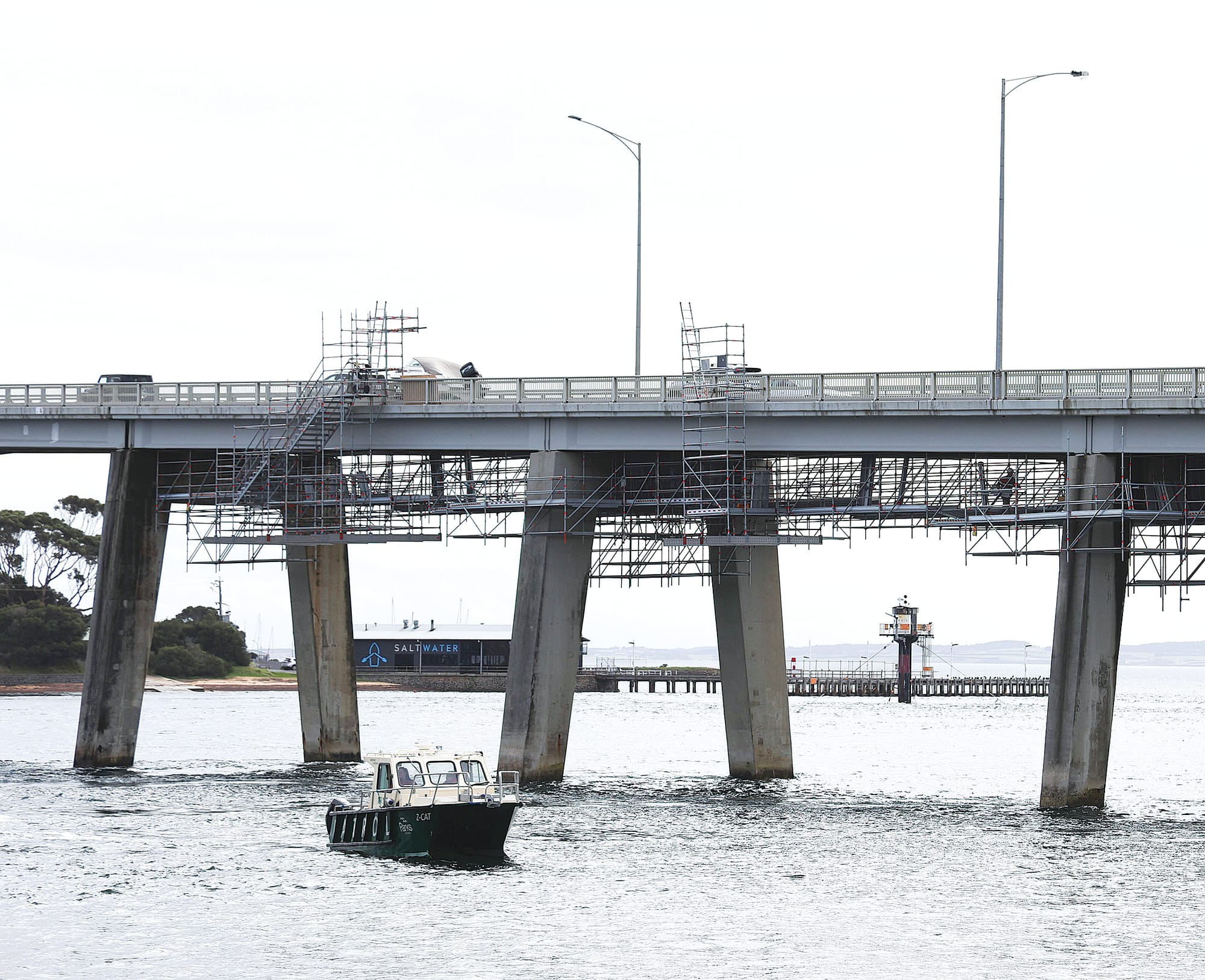Slow going for Phillip Island bridge this morning