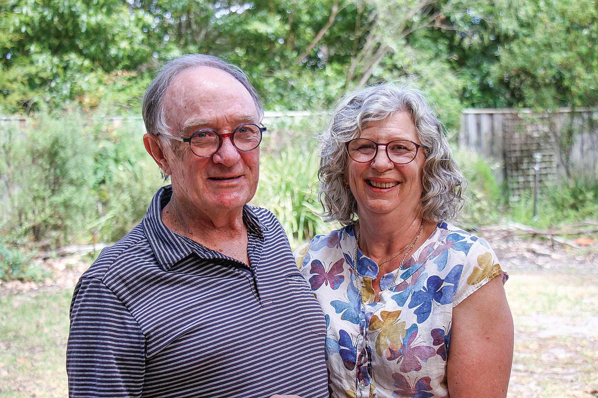 Heart attack survivor John McLennan and wife Pam, a volunteer with Wildlife Victoria. B77_0325
