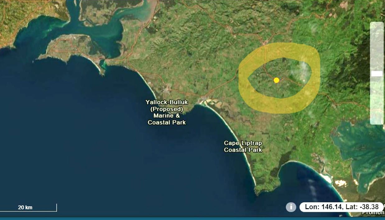 Another earthquake at Meeniyan this one measuring 2.1
