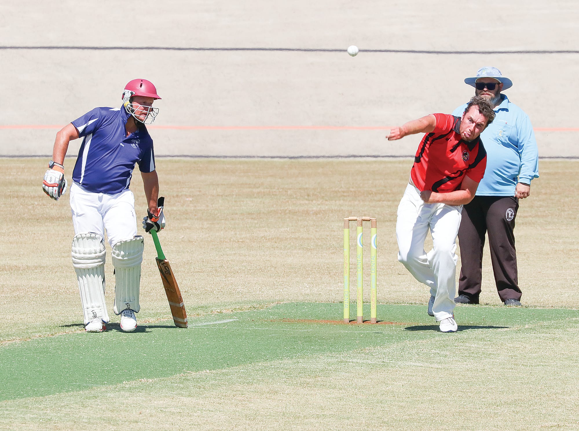 Incredible focus on display from Nerrena bowler, Shem Murphy. W05_1025