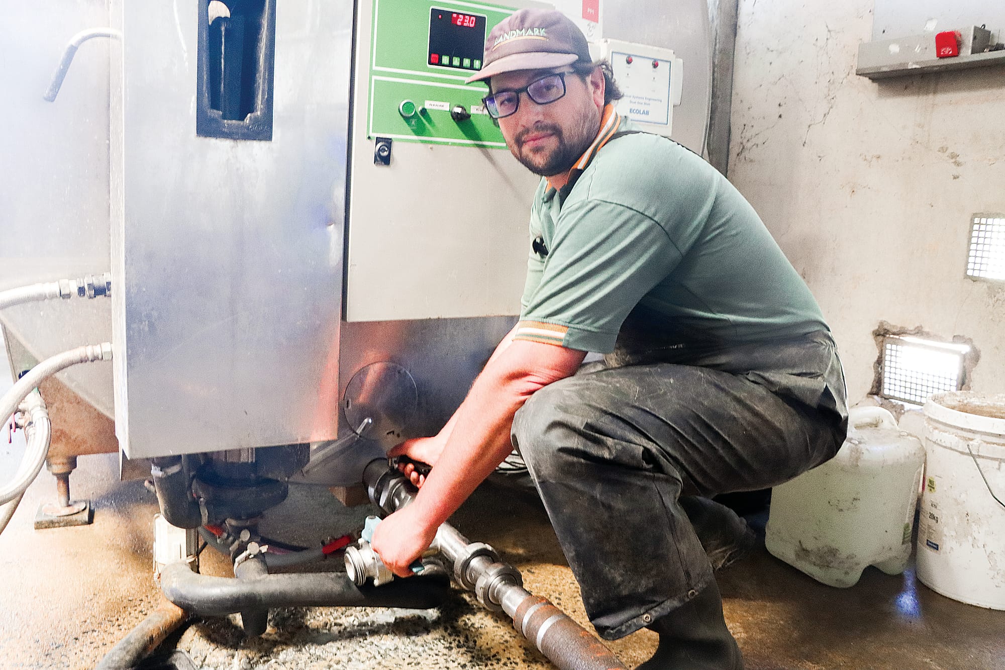 Dairy farmer representative Ben Vagg was one of a large number of local milk suppliers who lost milk last week, tipping out 3000 litres last Wednesday.