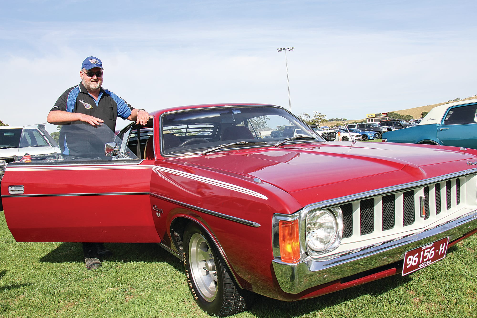 David Green of Nunawading with a 1976 VK Valiant Charger. B155_0225