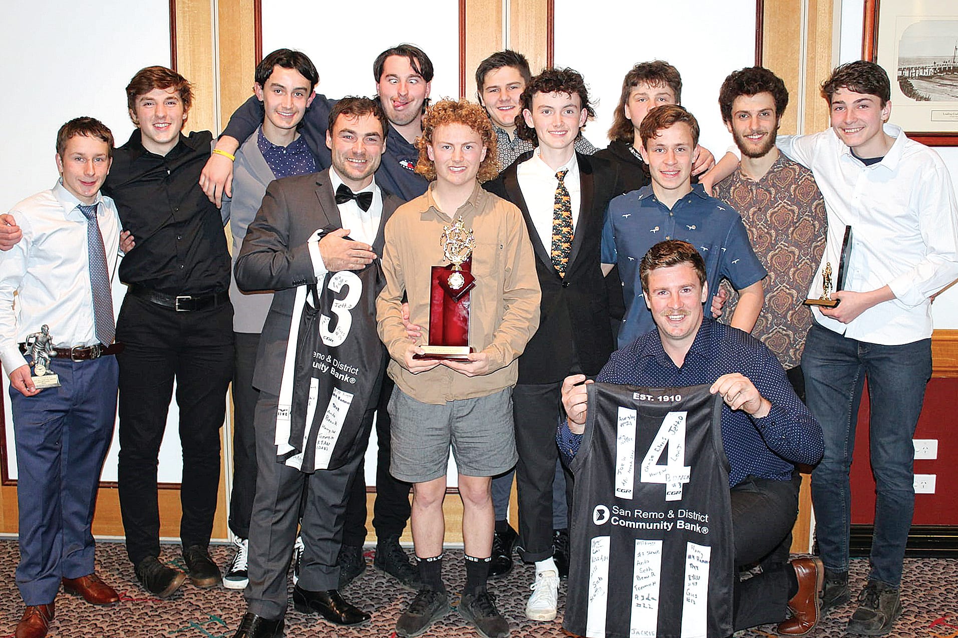 Under 18s B&F: Stewart Beaumont, runner upB&F: Beau Hull, Most Consistent: Ryda Kay-Darts, Most Improved: Tommy Hitchings, Coaches Award: Leit Bellart. Coaches: Rob Davey, Jake Ghellar.