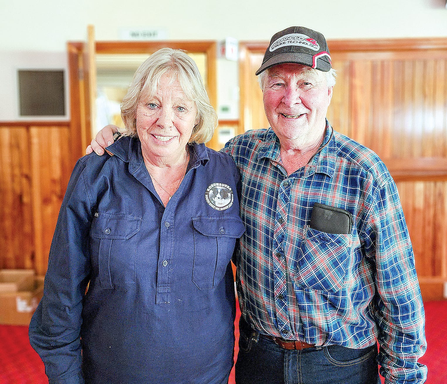 Louise with Father Peter Kerin of Don Bosco Youth Centre
