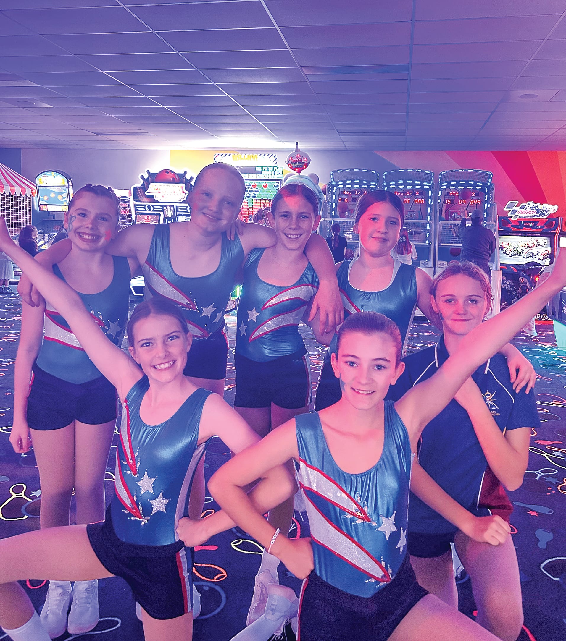 Fluro fundraiser helps send aerobics team to National Championships