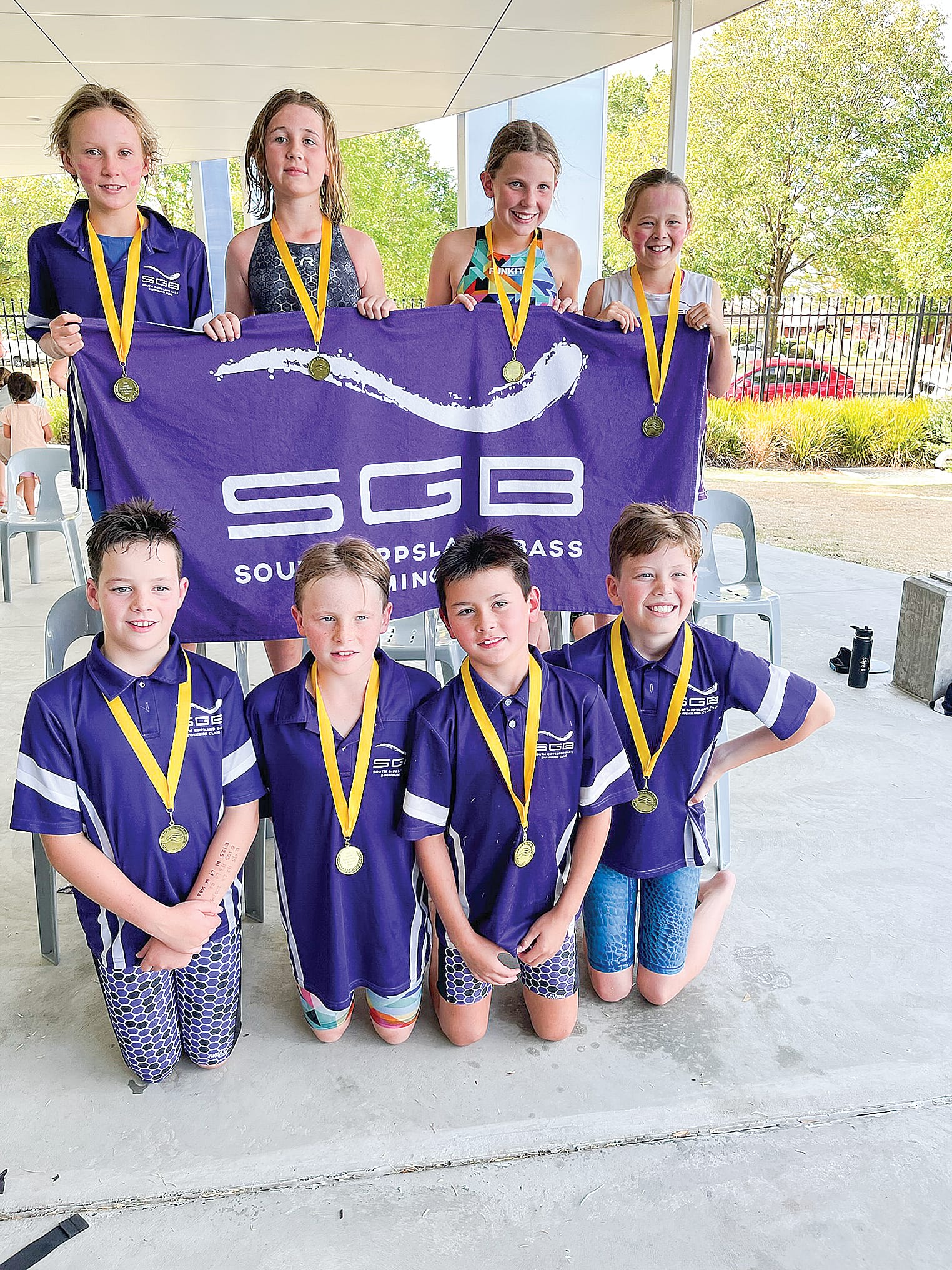The 10 and under medley relay secured a gold at the Championships.