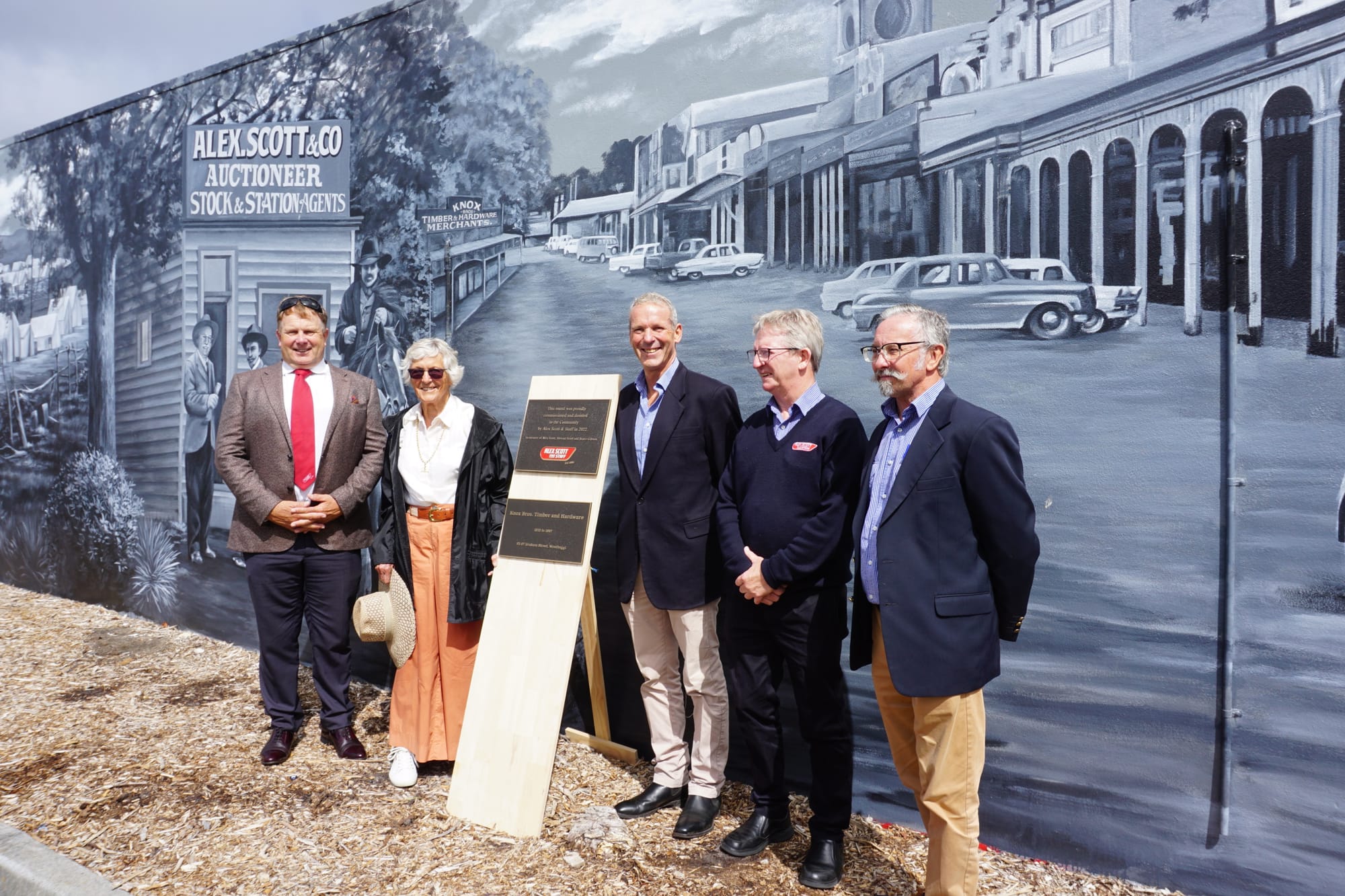 Proud unveiling of Alex Scott mural