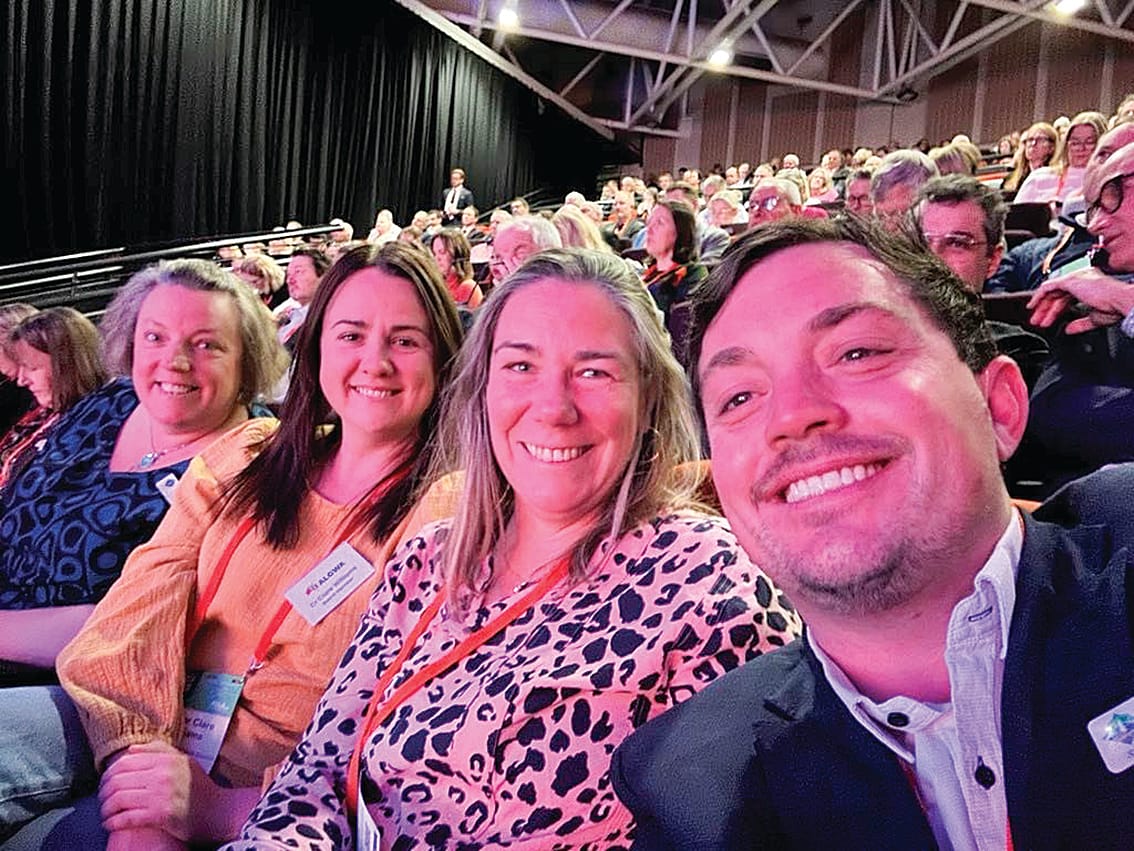 South Gippsland Shire Council CEO Kerryn Ellis, Mayor Clare Williams, Cr Sarah Gilligan and Deputy Mayor Nathan Hersey enjoy the Australian Local Government Association’s National General Assembly at which council won support for a couple of important initiatives.